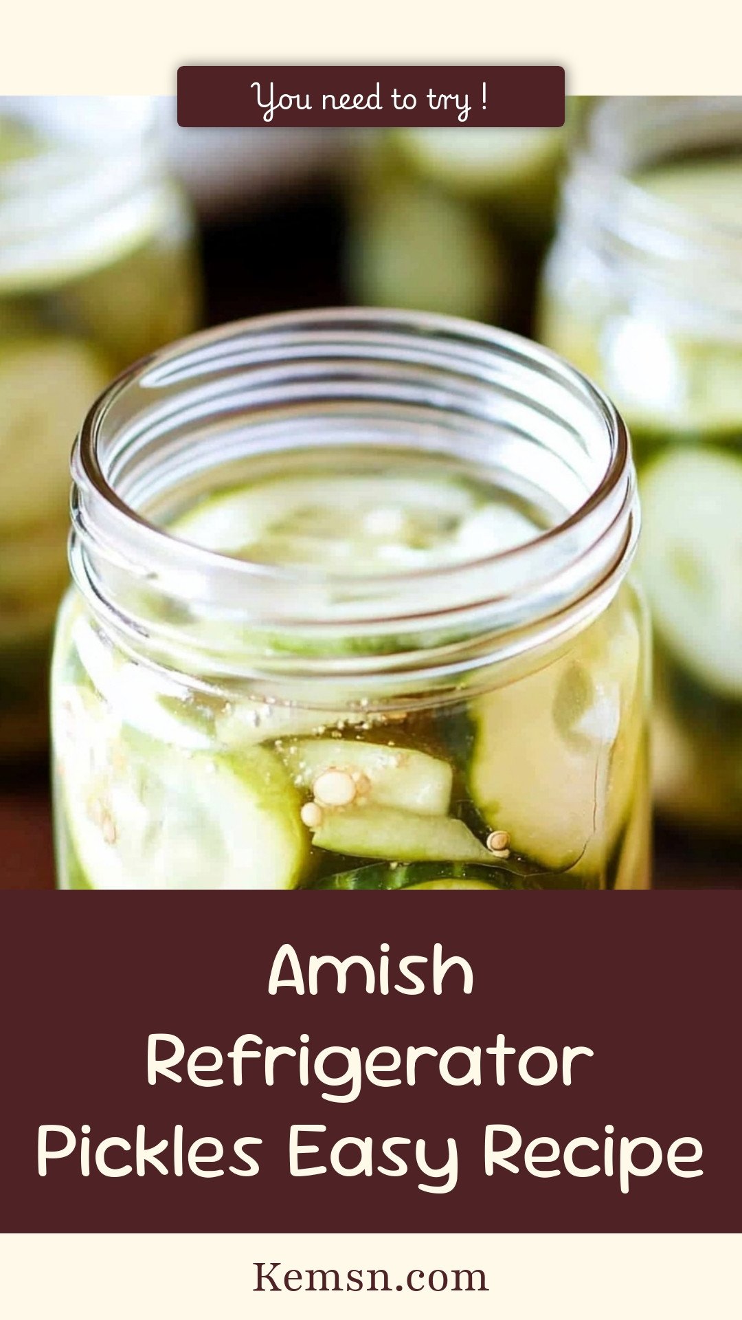 Amish Refrigerator Pickles Easy Recipe