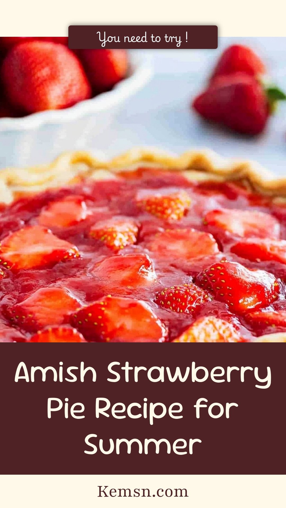 Amish Strawberry Pie Recipe for Summer