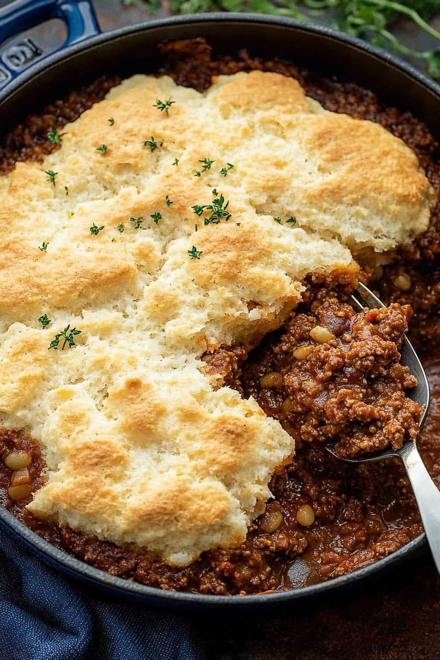Butter Swim Biscuit Sloppy Joe Casserole