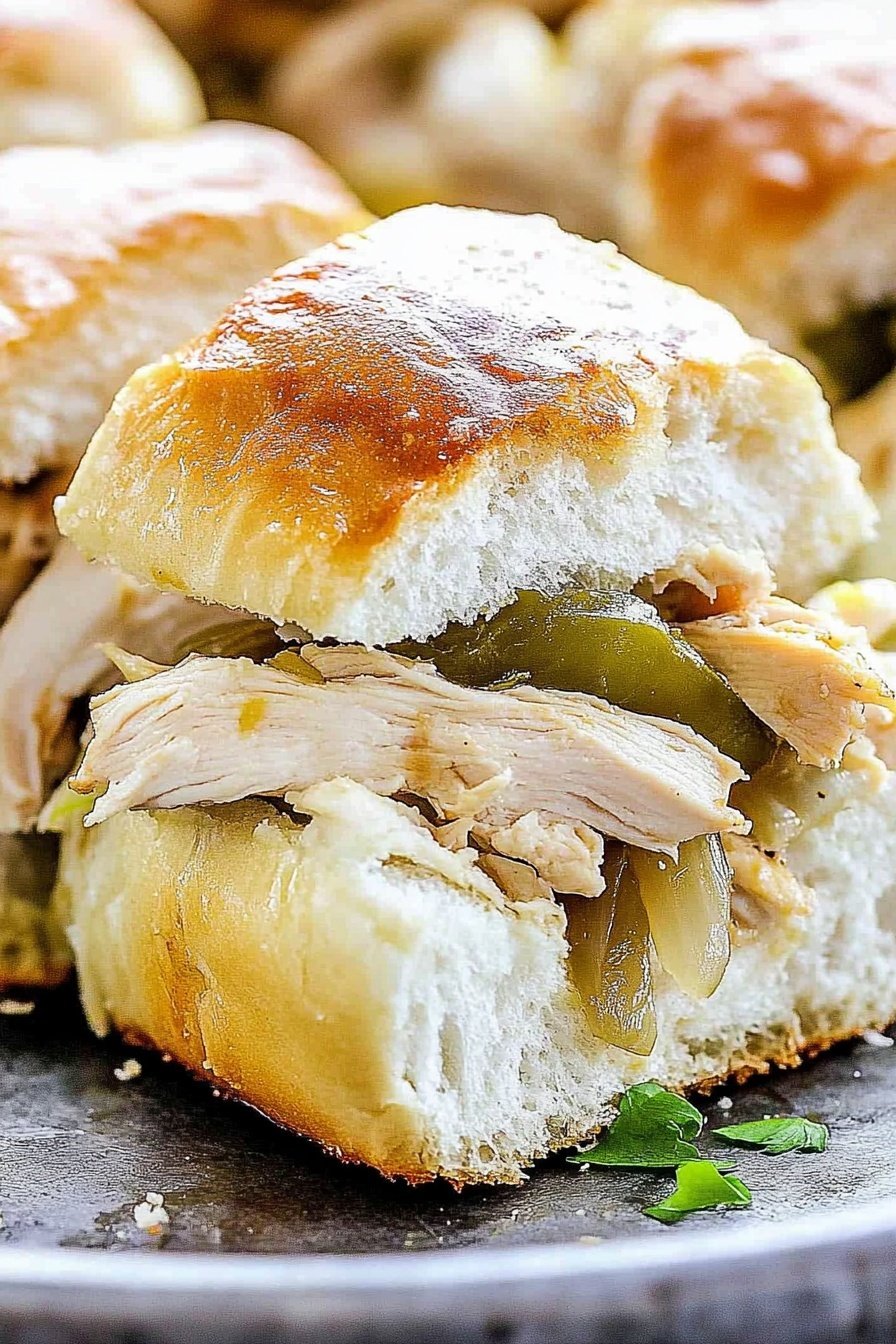 Chicken Philly Sliders Easy Party Appetizer Recipe