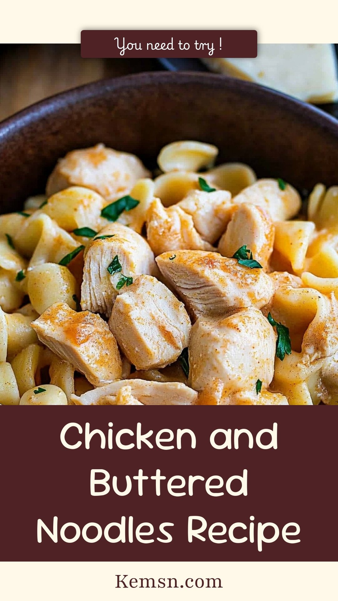 Chicken and Buttered Noodles Recipe