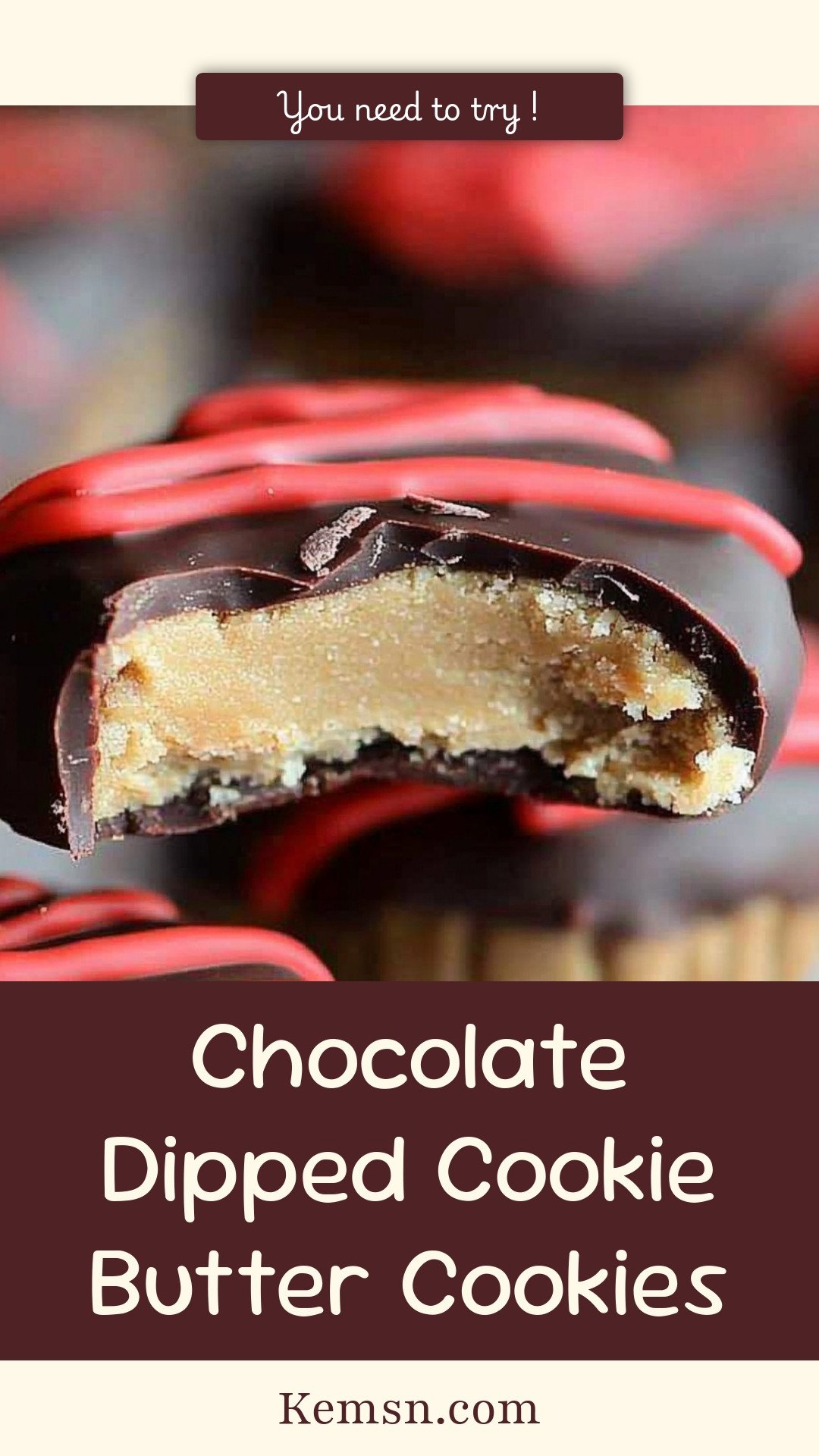 Chocolate Dipped Cookie Butter Cookies