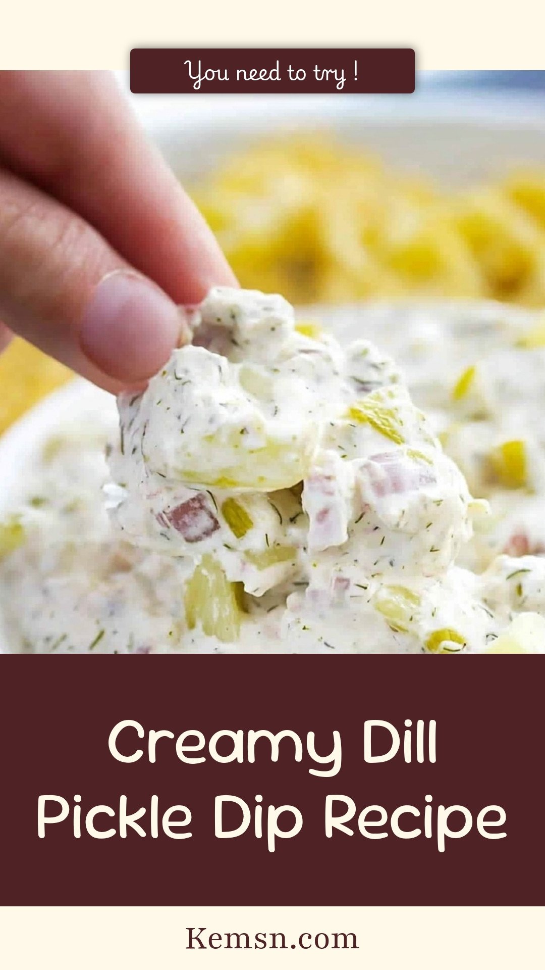 Creamy Dill Pickle Dip Recipe