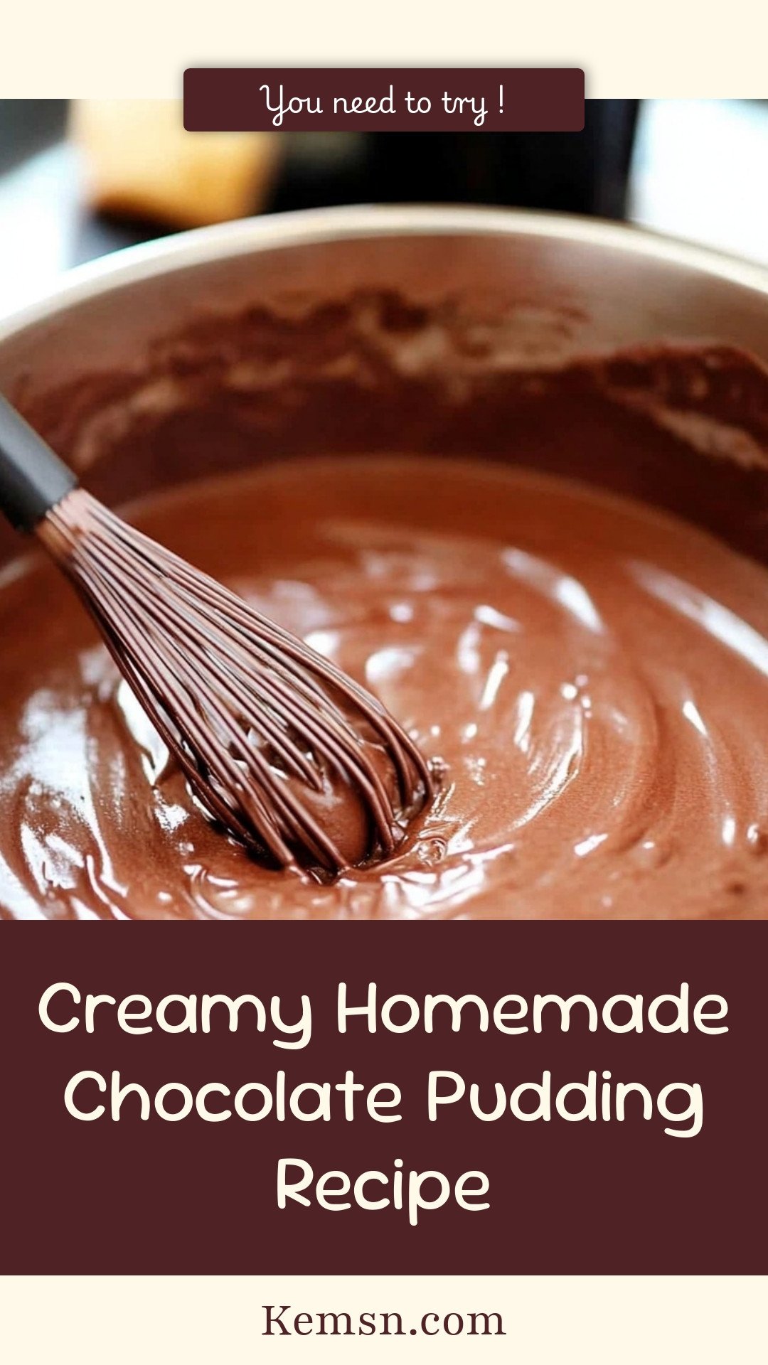 Creamy Homemade Chocolate Pudding Recipe