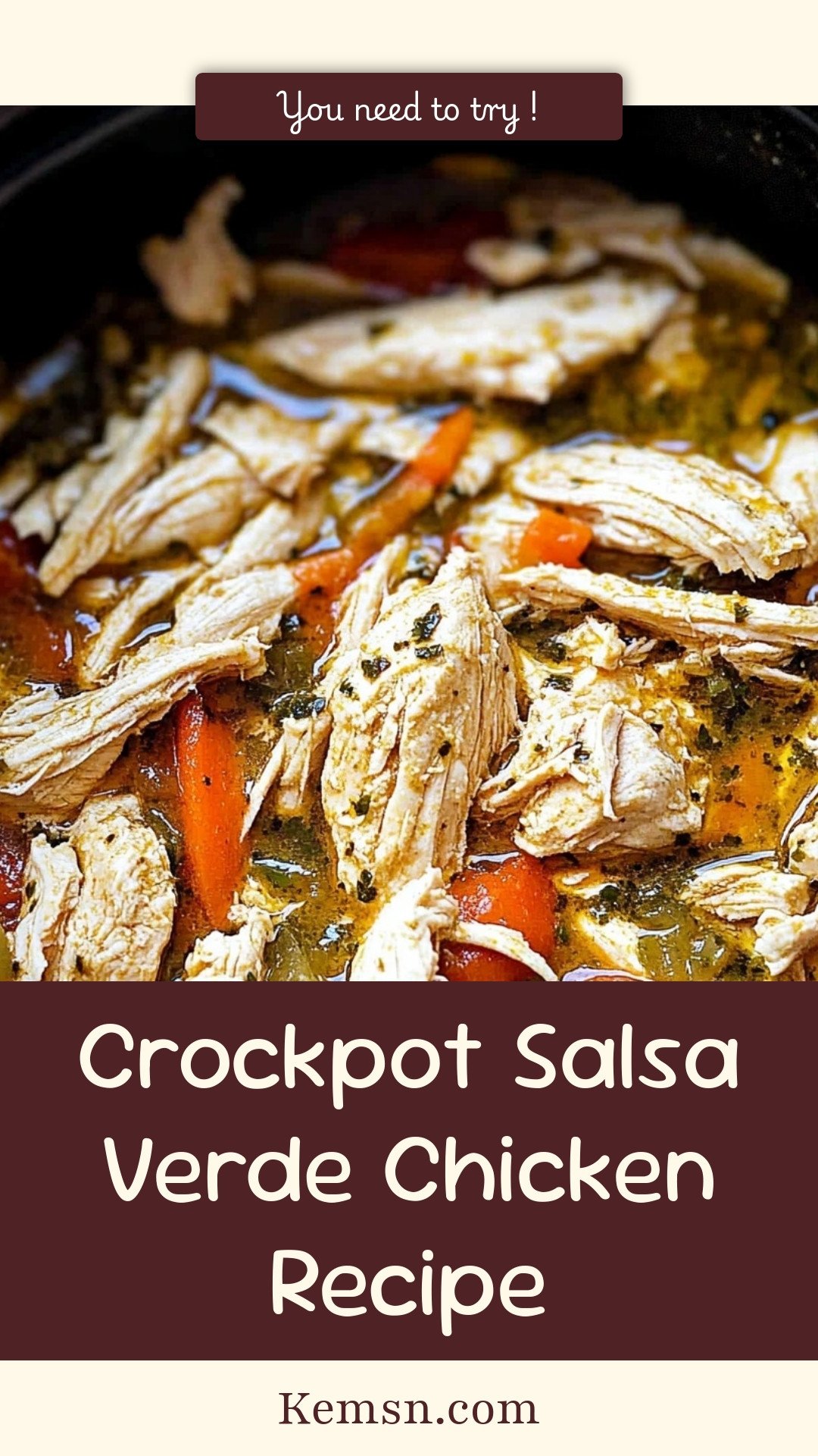 Crockpot Salsa Verde Chicken Recipe