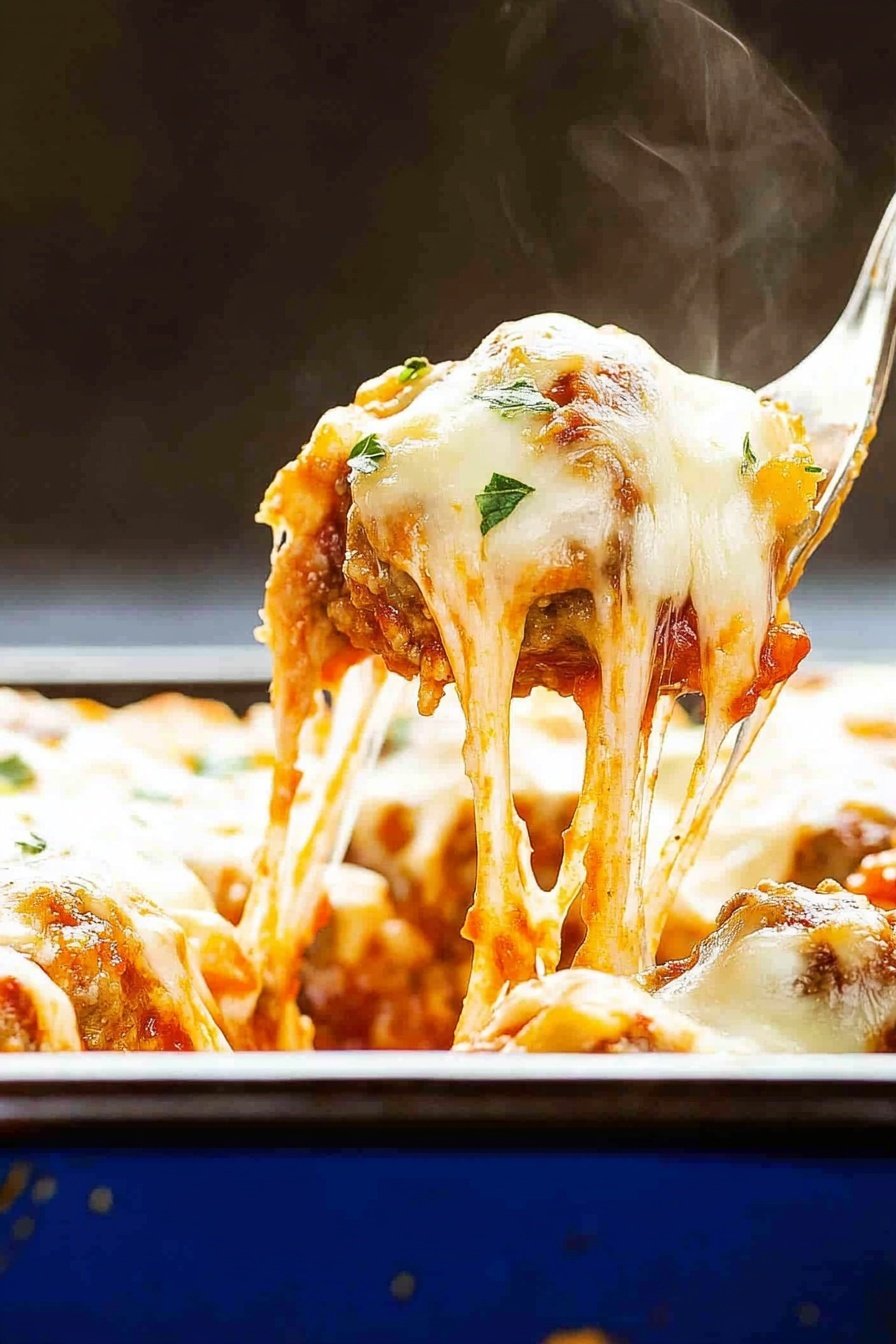 Easy Cheesy Meatball Casserole Recipe