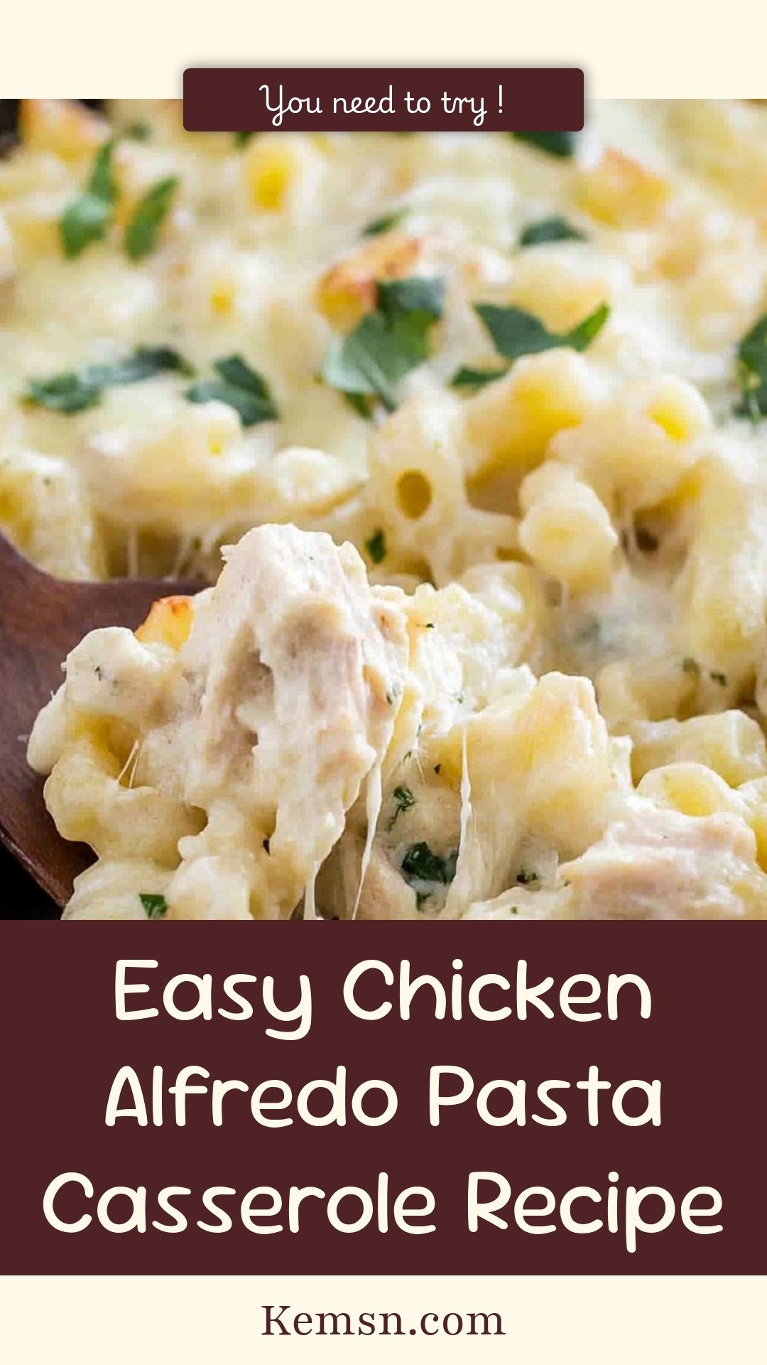 Easy Chicken Alfredo Pasta Casserole Recipe