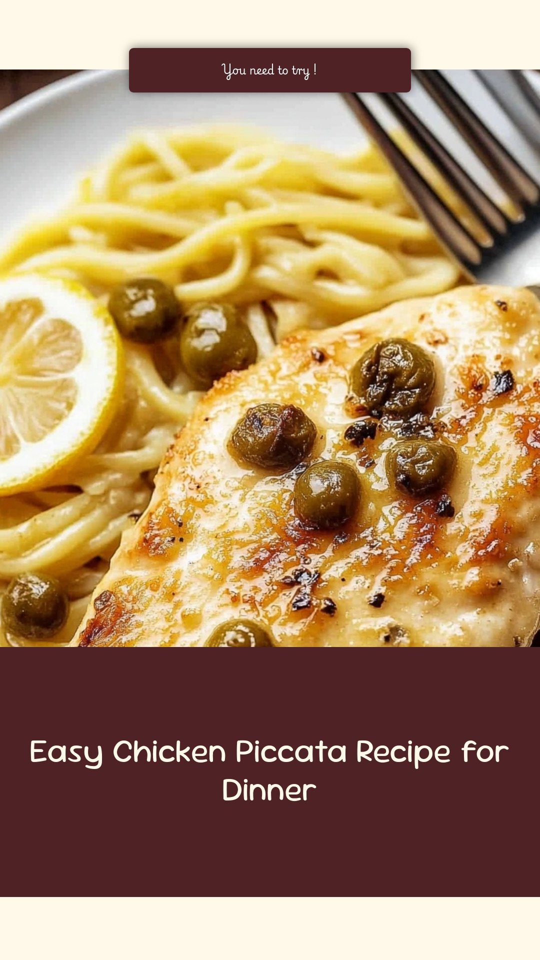 Easy Chicken Piccata Recipe for Dinner