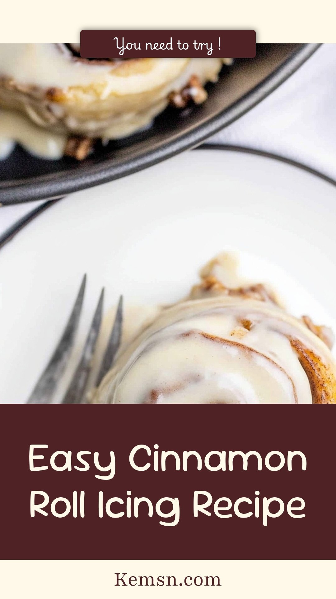 Easy Cinnamon Roll Icing Recipe