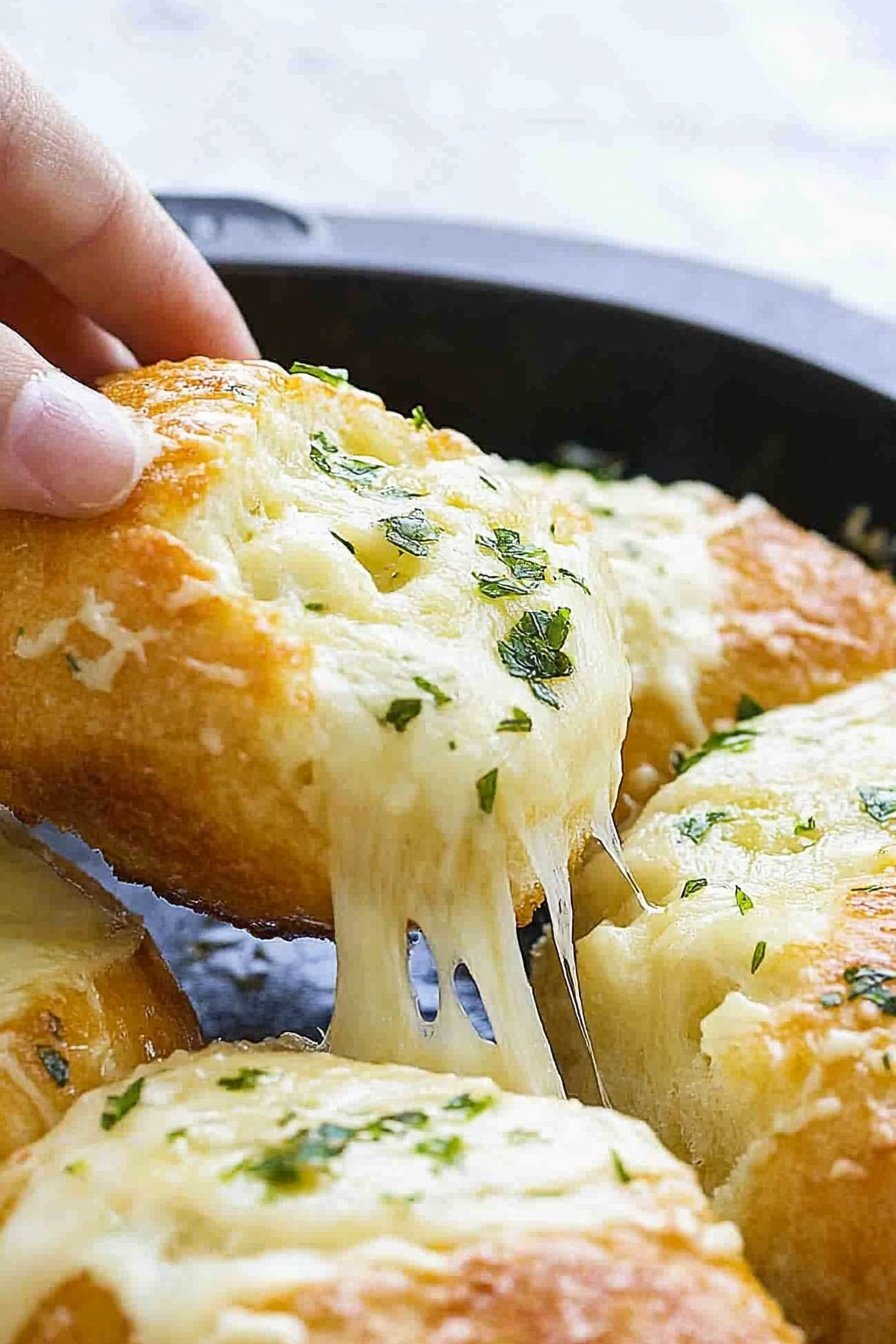 Easy Homemade Cheesy Garlic Bread Recipe