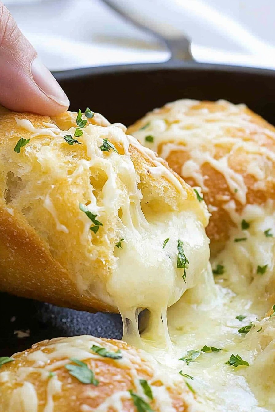 Easy Homemade Cheesy Garlic Bread Recipe