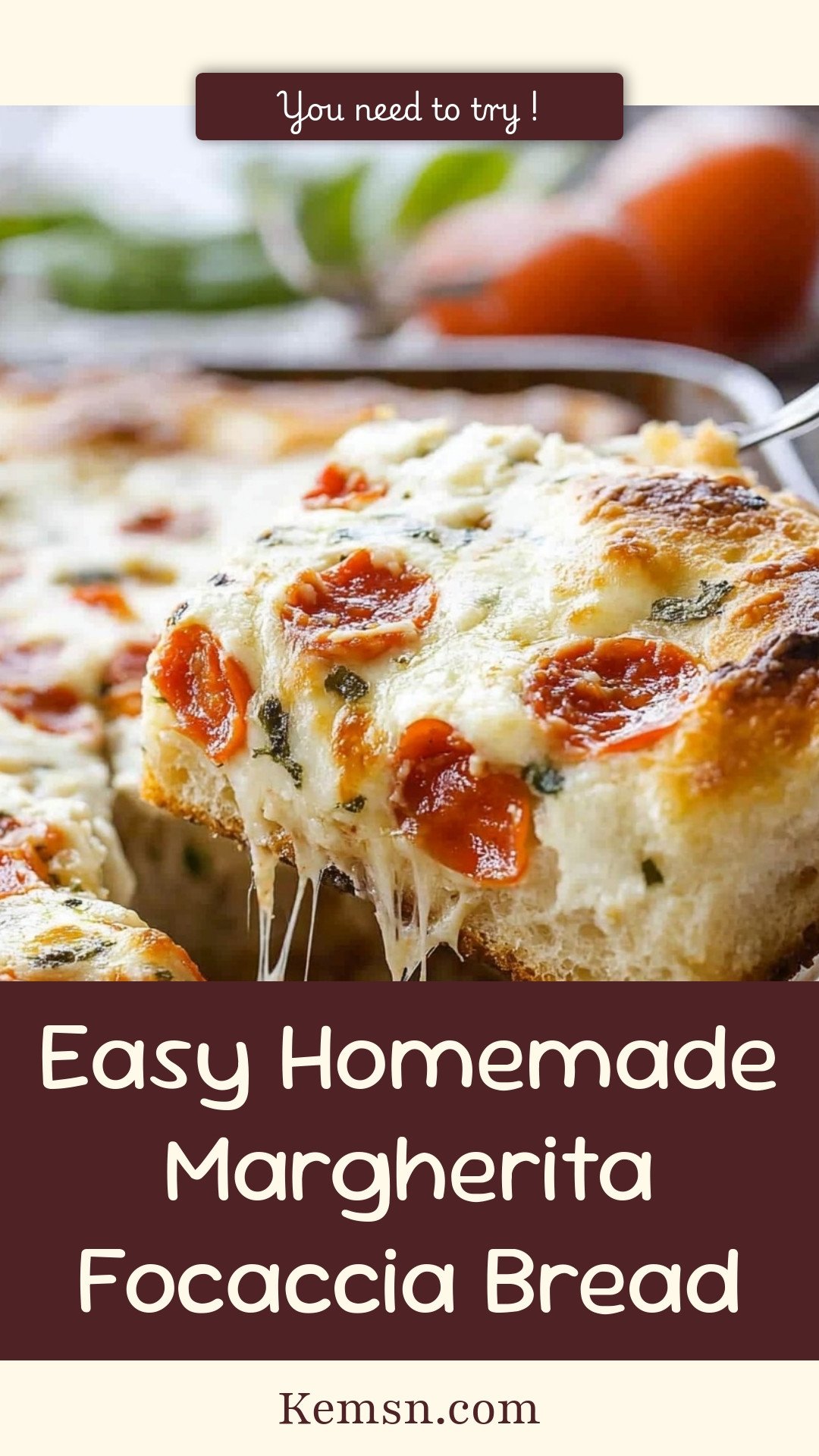 Easy Homemade Margherita Focaccia Bread
