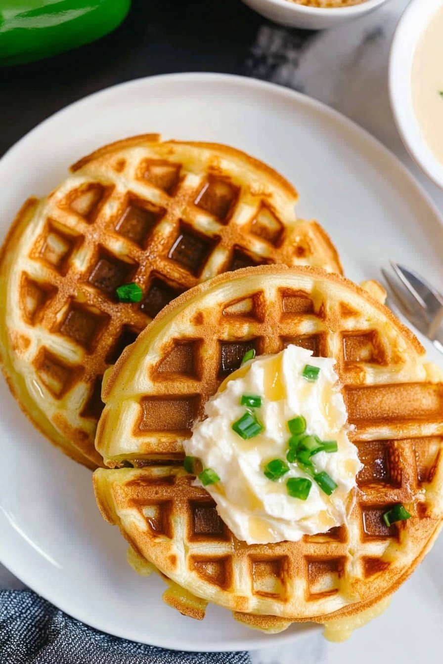 Easy Potato Waffles Two Ways
