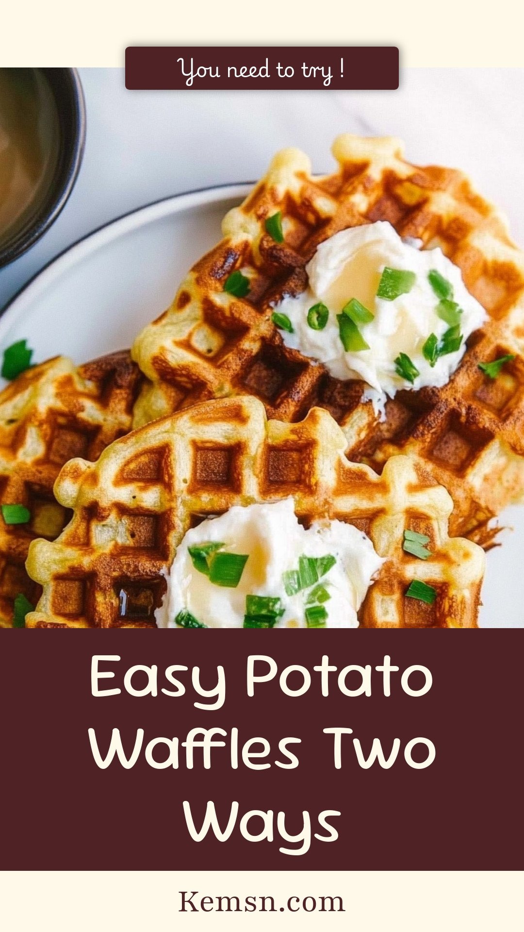 Easy Potato Waffles Two Ways