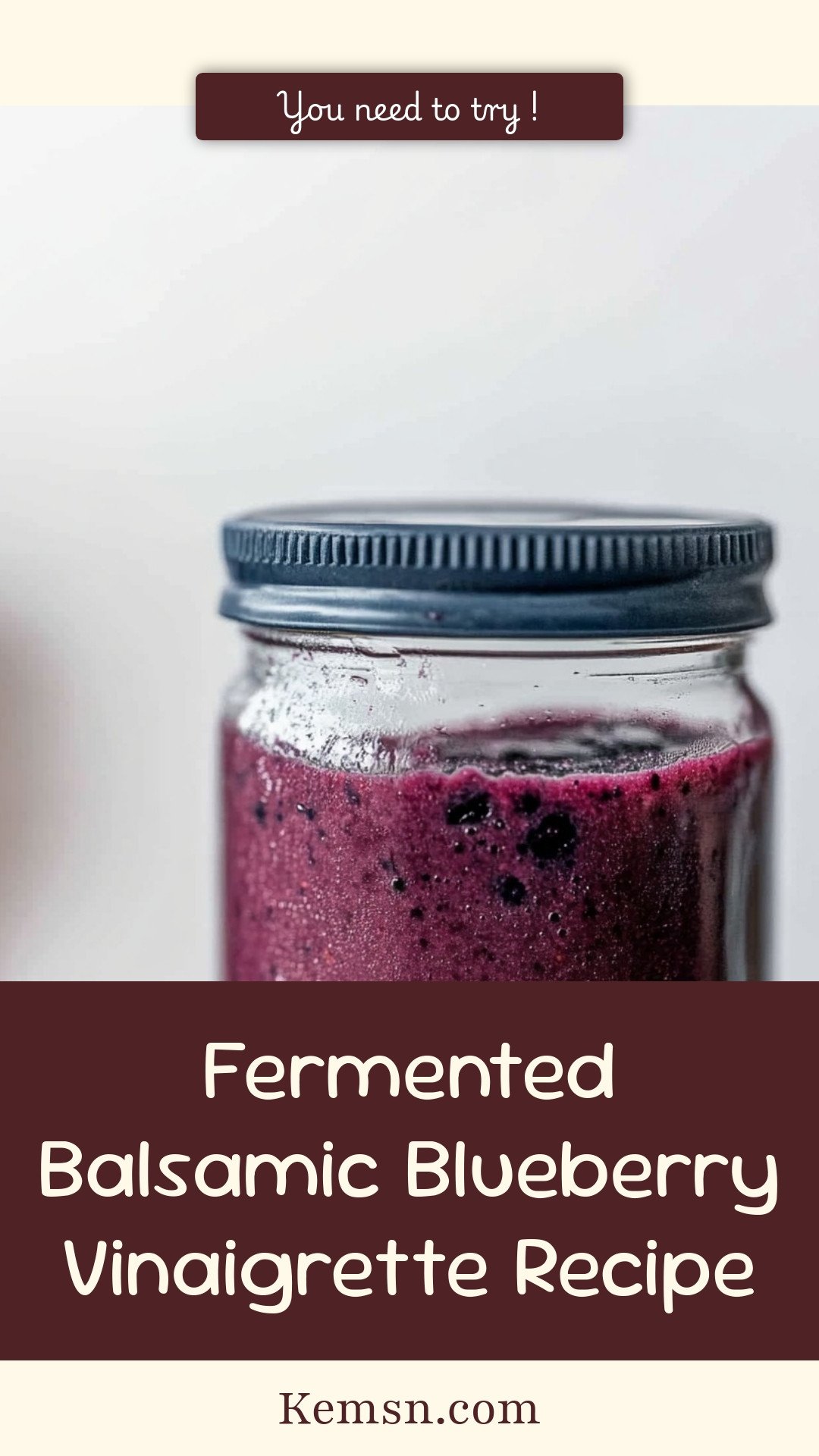 Fermented Balsamic Blueberry Vinaigrette Recipe