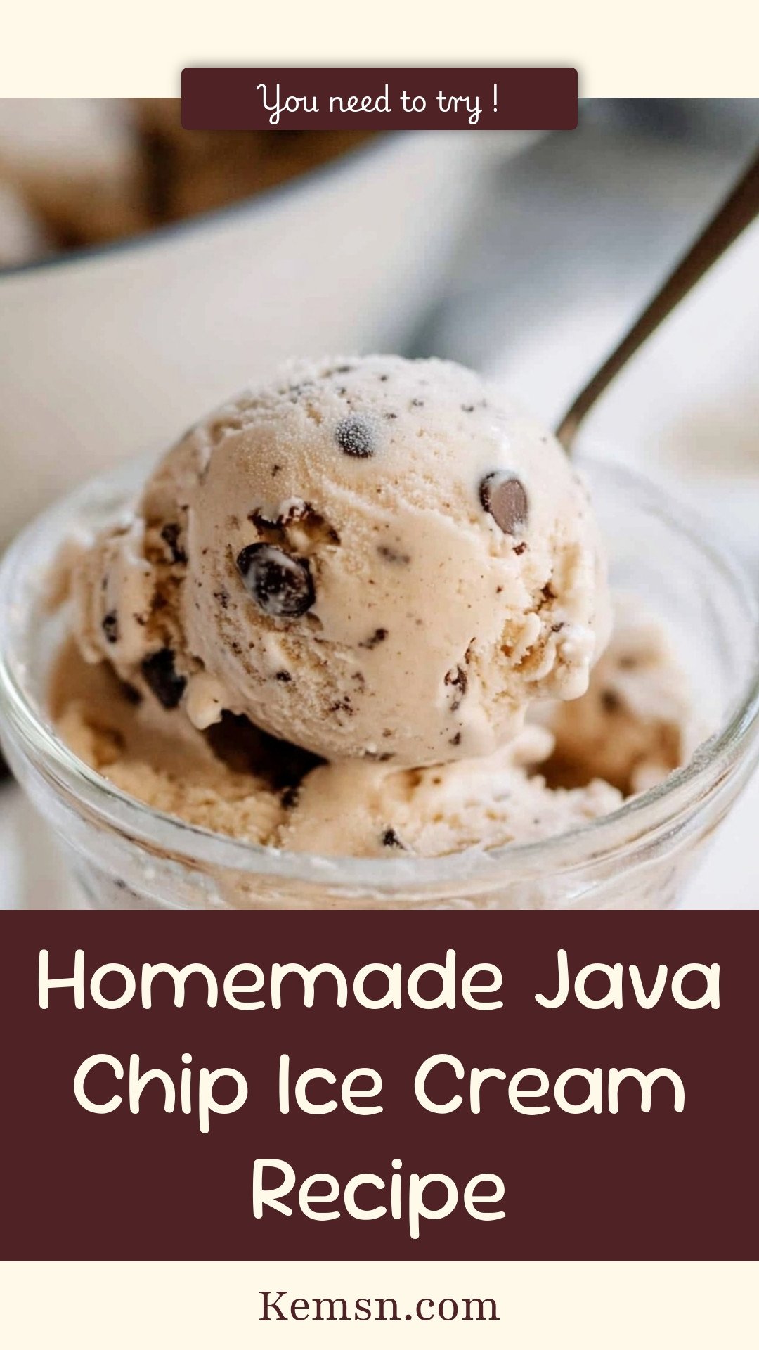 Homemade Java Chip Ice Cream Recipe