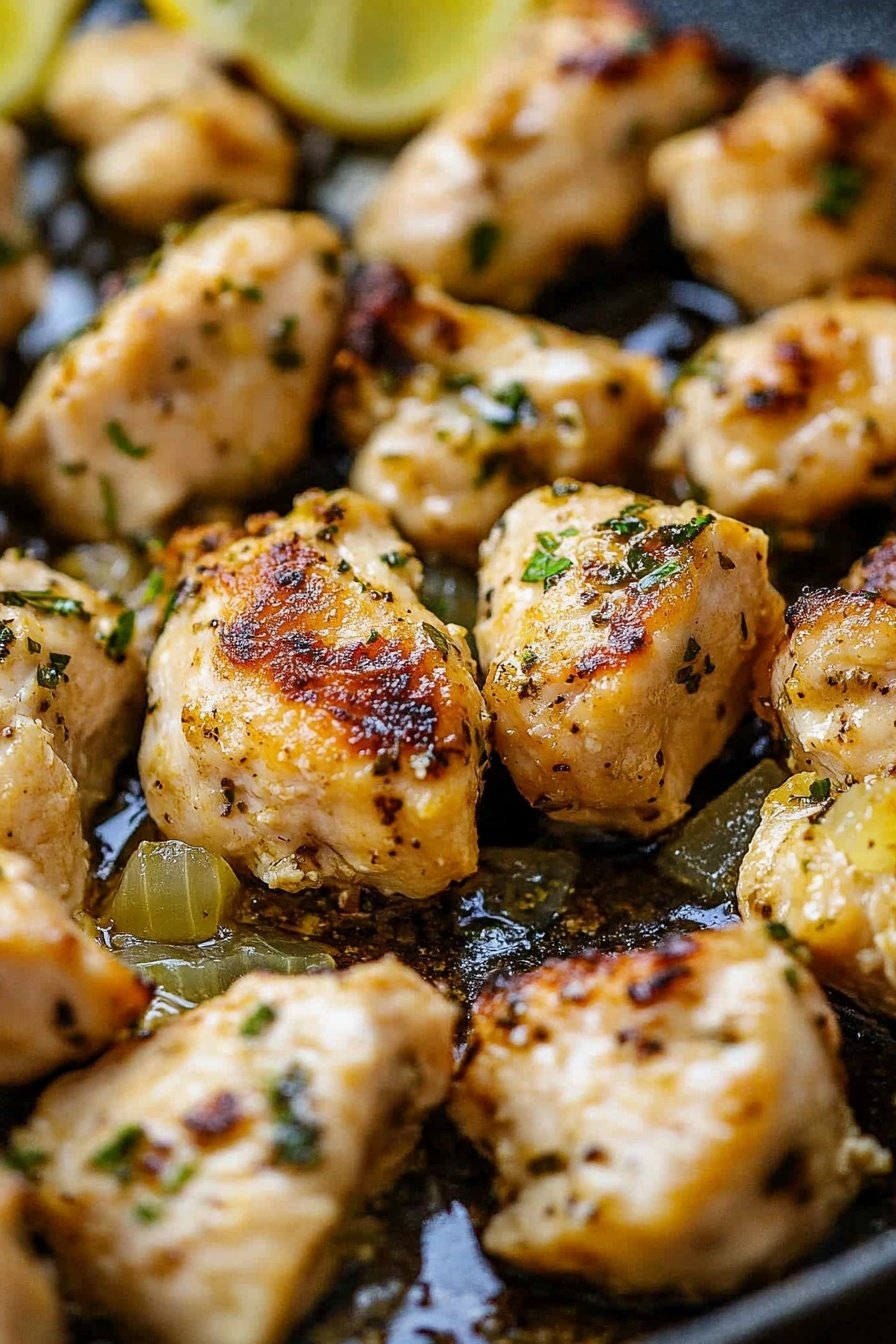 Lemon Garlic Chicken Bites Recipe