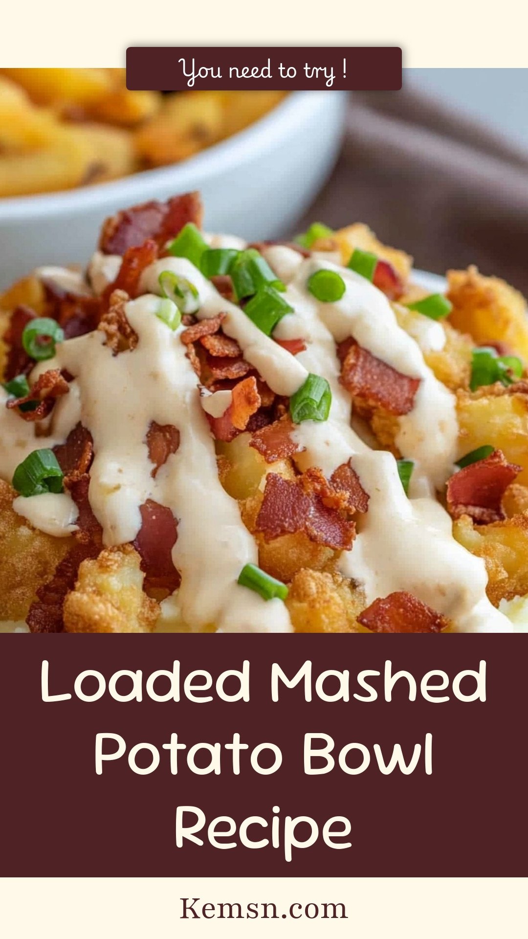 Loaded Mashed Potato Bowl Recipe