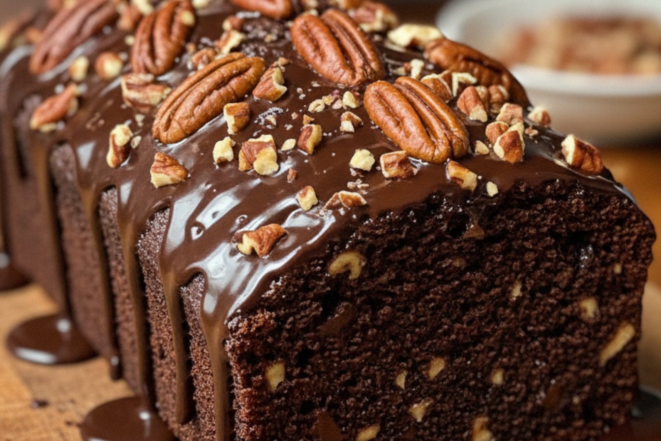 Luscious Chocolate Pecan Loaf Recipe