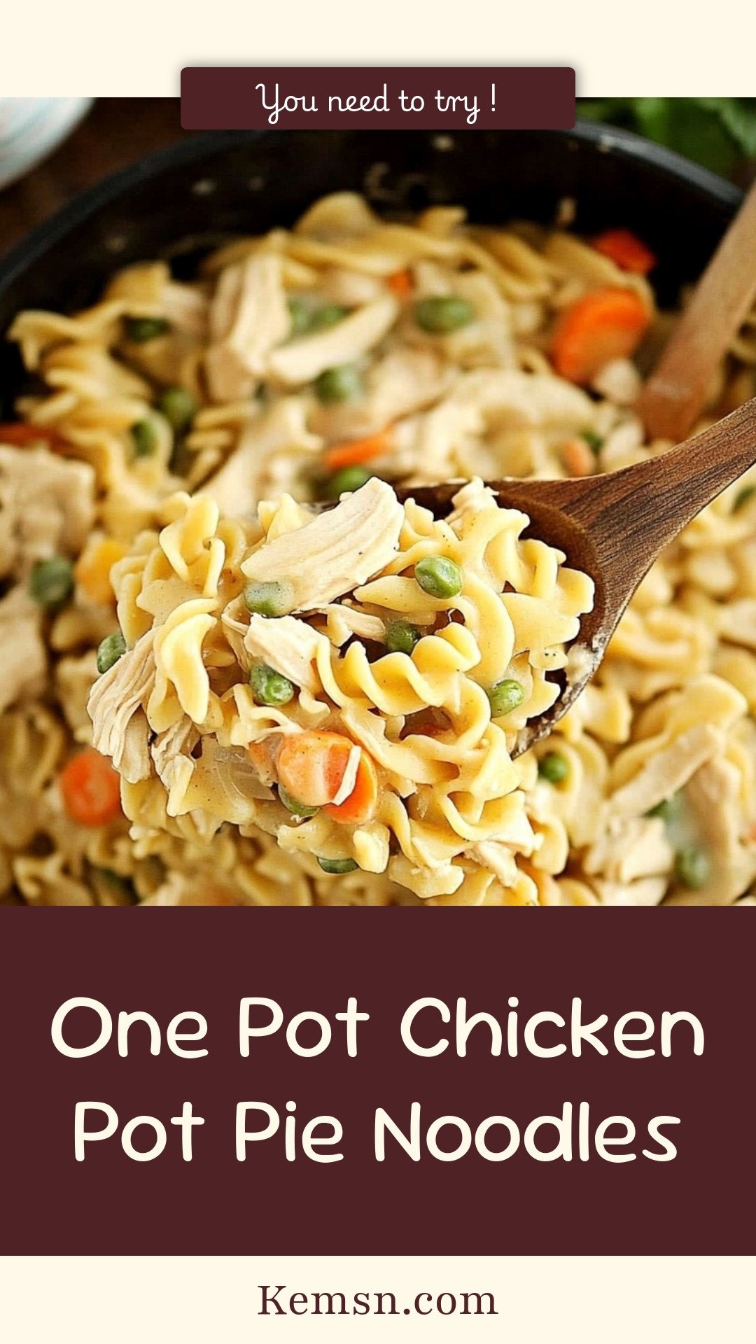 One Pot Chicken Pot Pie Noodles