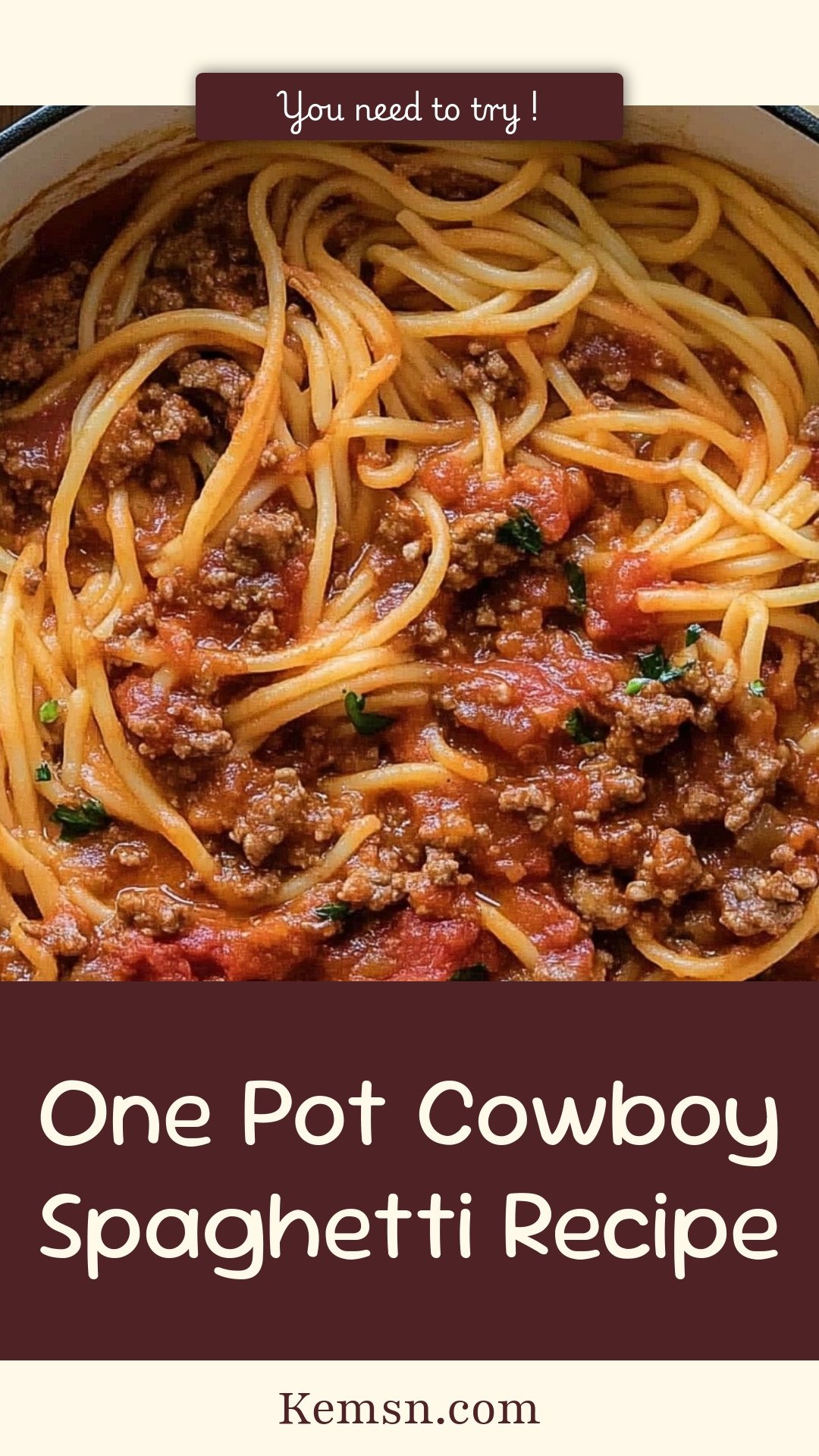 One Pot Cowboy Spaghetti Recipe