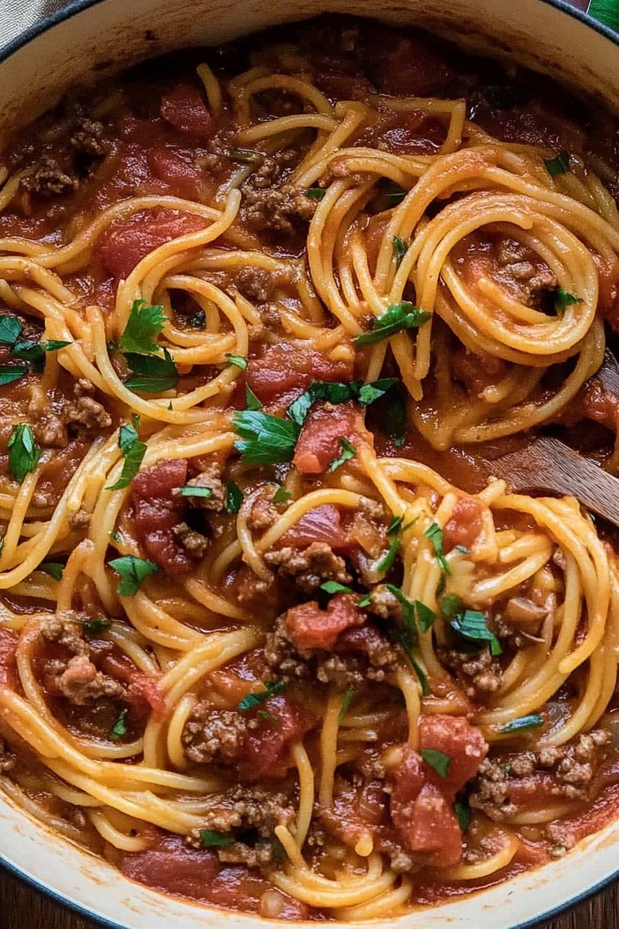 One Pot Cowboy Spaghetti Recipe