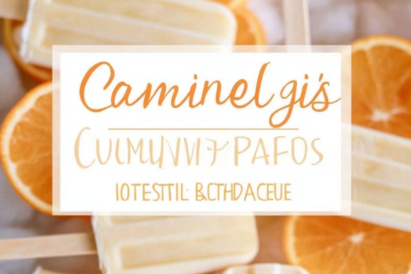 Orange Creamsicle Popsicles Recipe