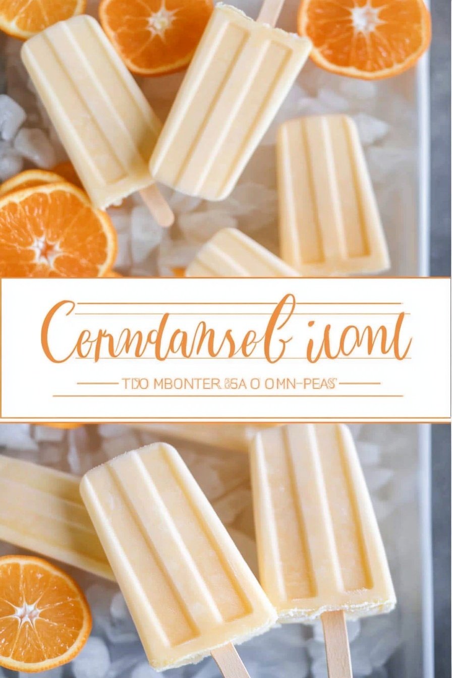 Orange Creamsicle Popsicles Recipe