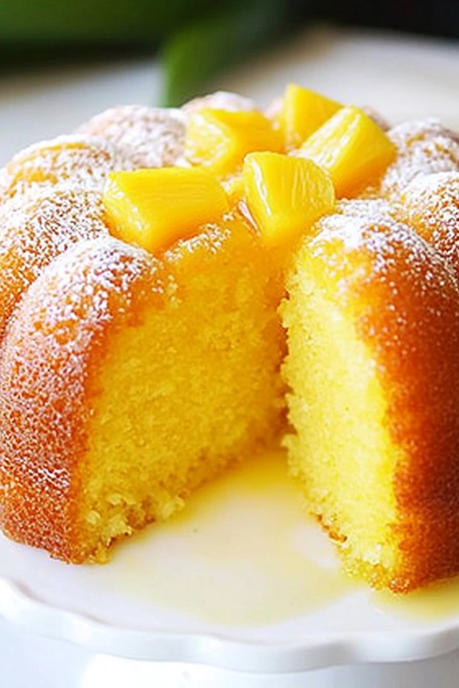 Pineapple Juice Cake Recipe