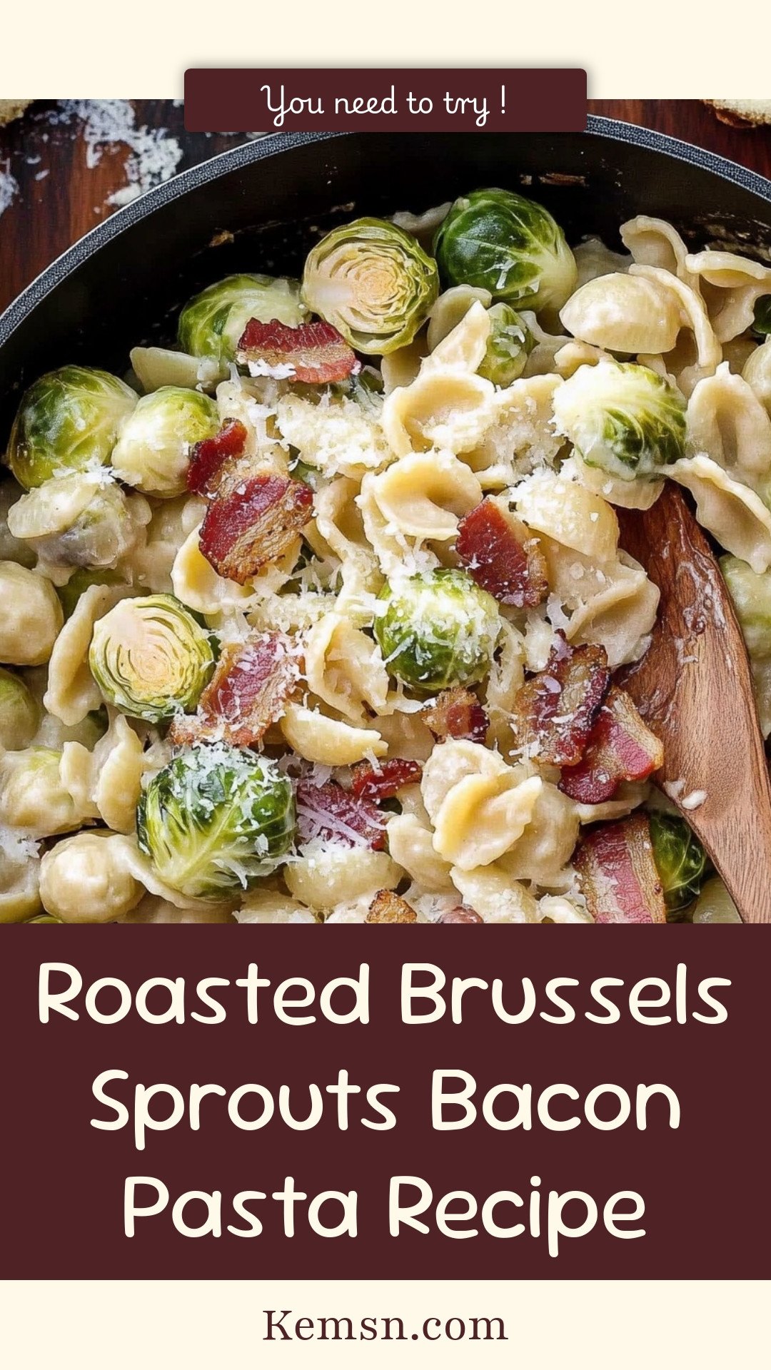 Roasted Brussels Sprouts Bacon Pasta Recipe