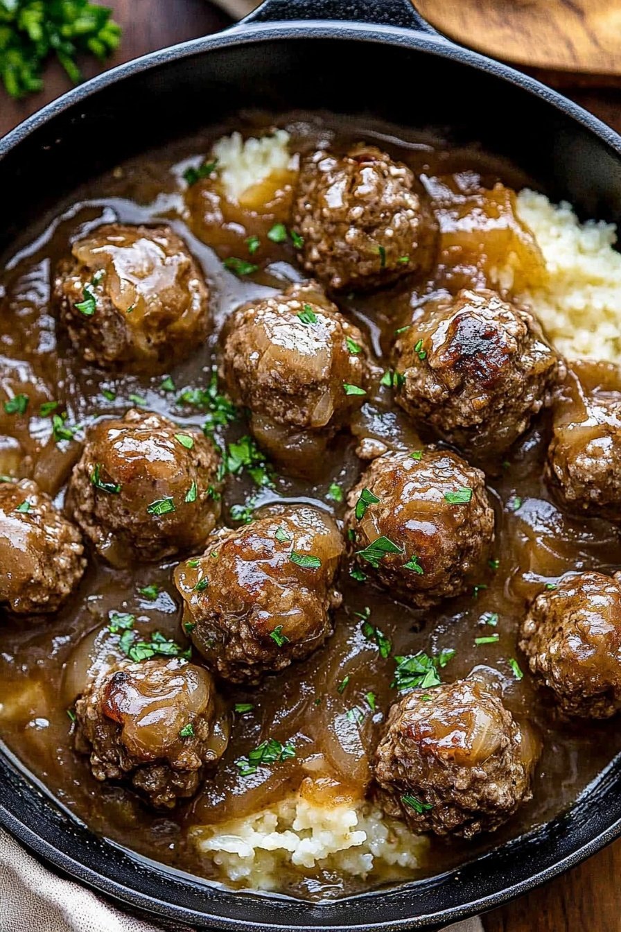 Salisbury Steak Meatballs Recipe