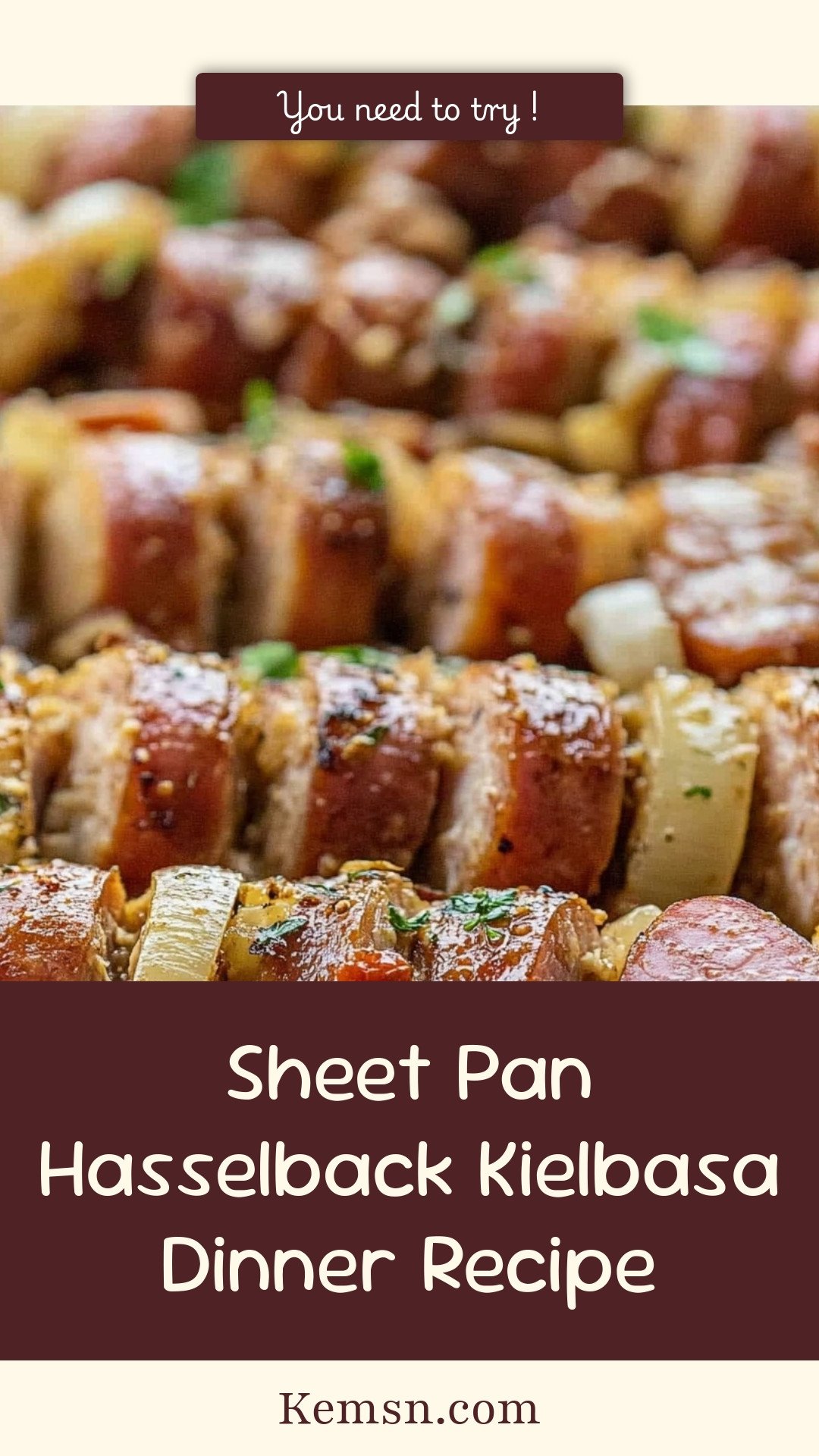 Sheet Pan Hasselback Kielbasa Dinner Recipe