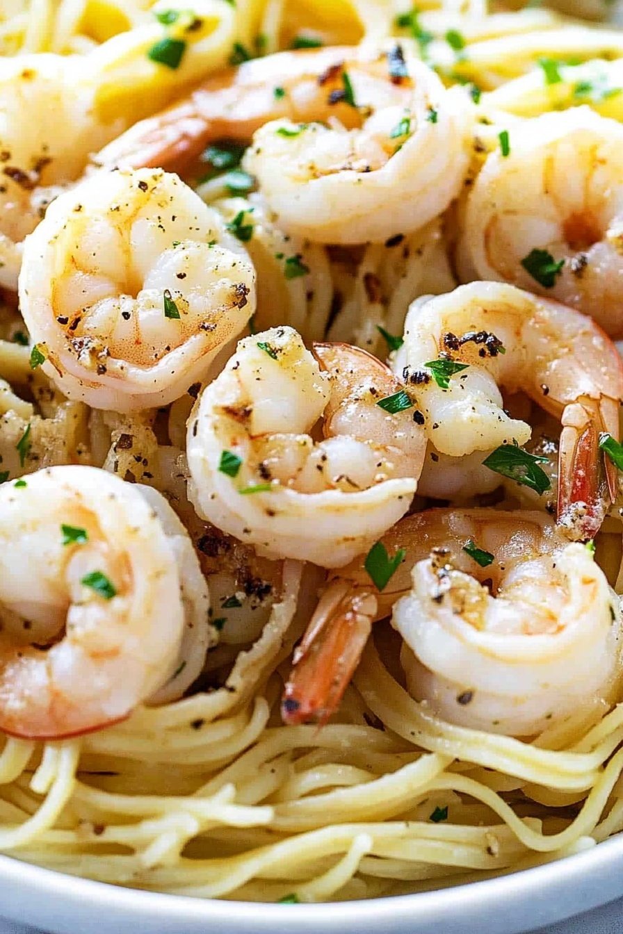 Shrimp Scampi Linguine Pasta Recipe