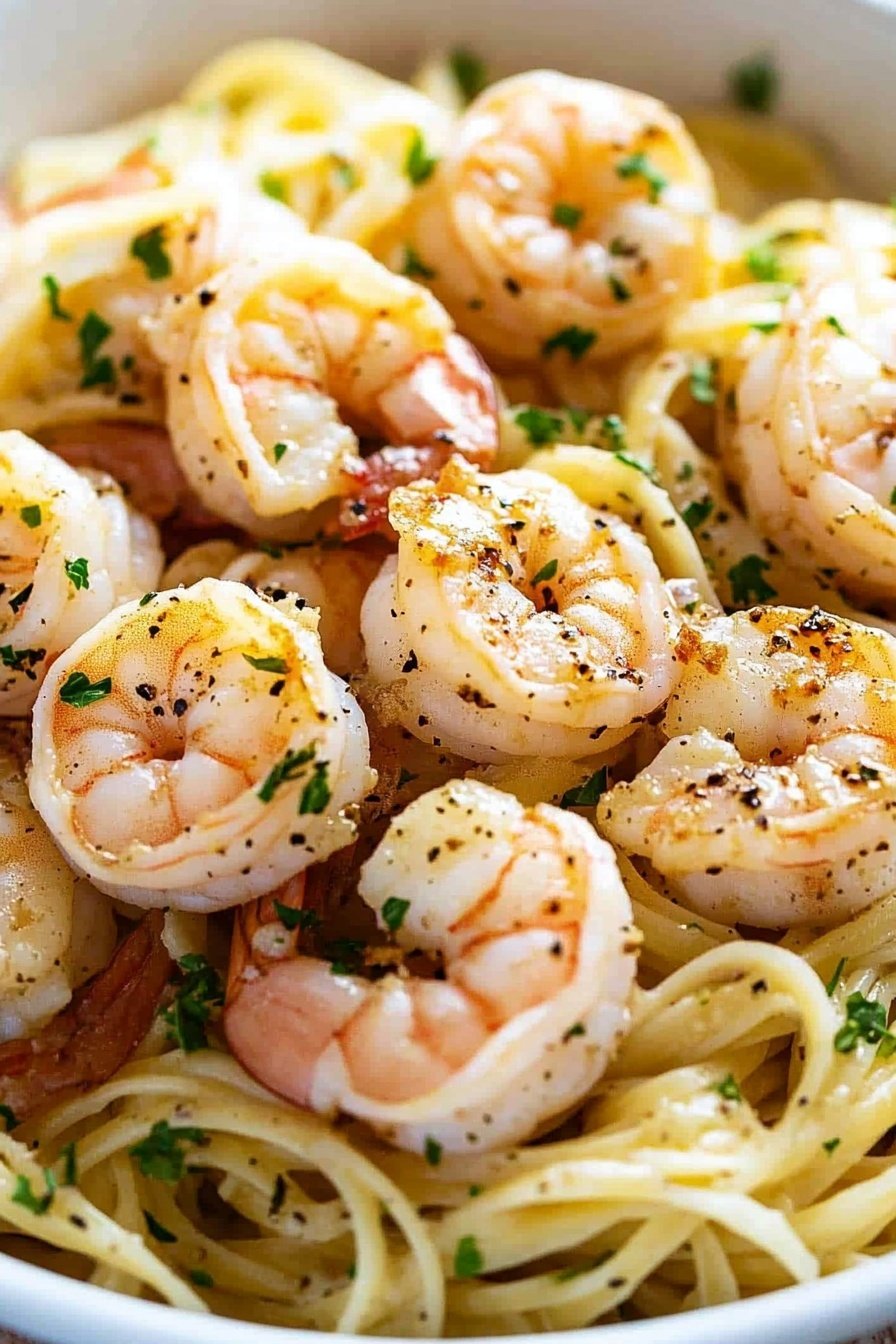 Shrimp Scampi Linguine Pasta Recipe