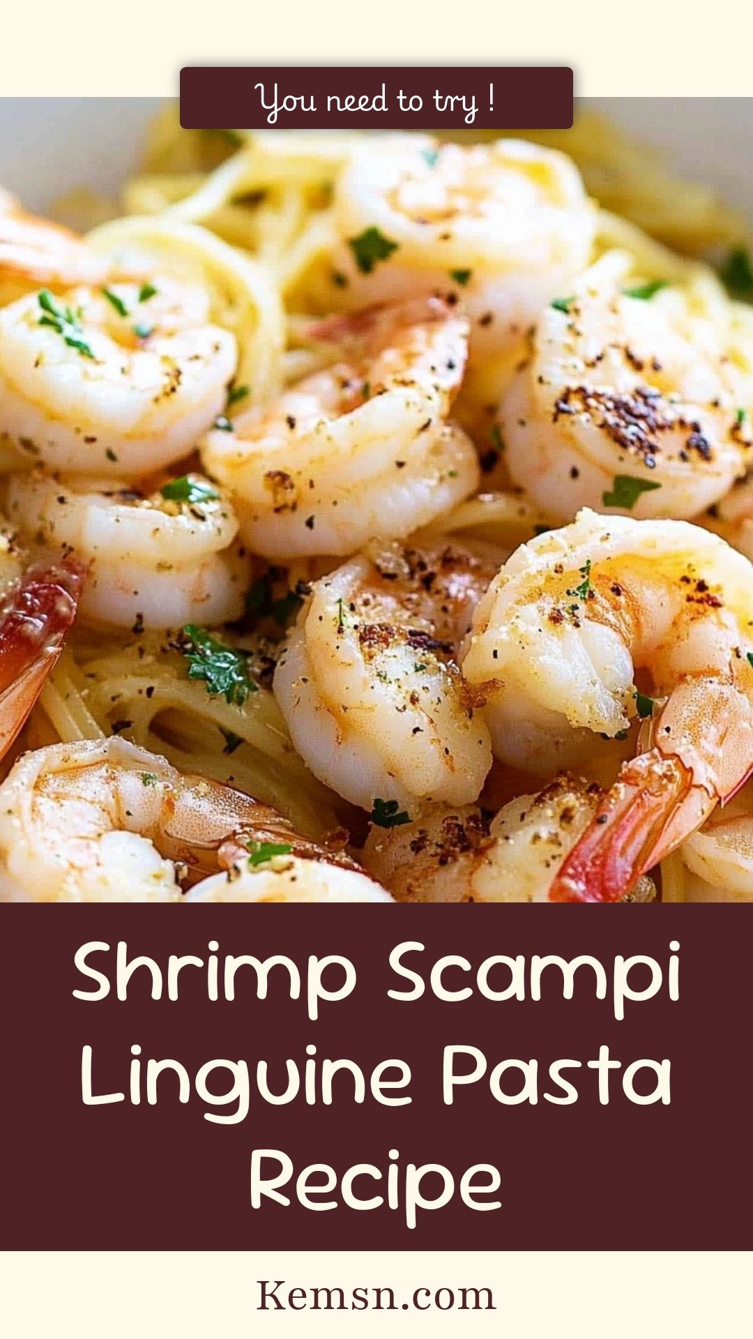 Shrimp Scampi Linguine Pasta Recipe