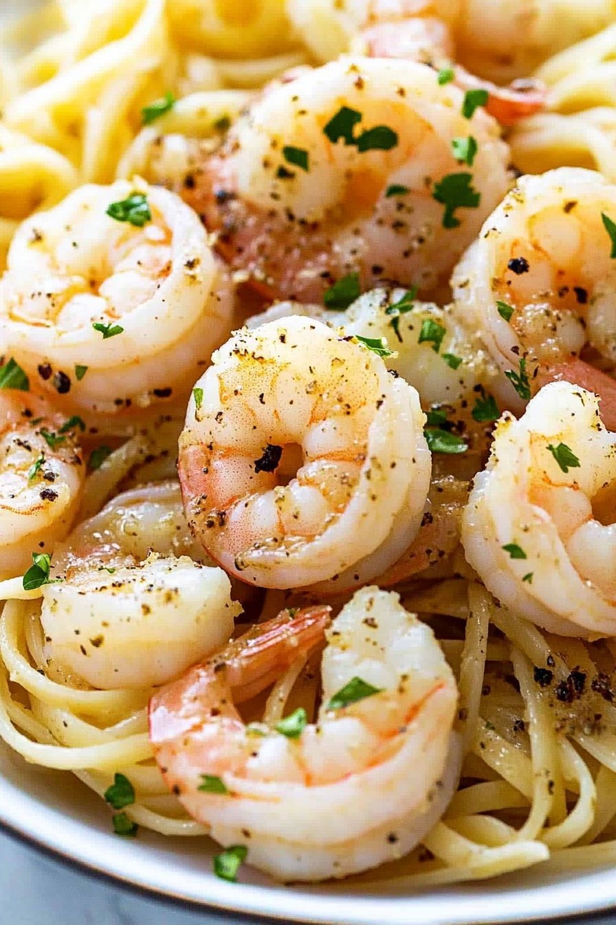 Shrimp Scampi Linguine Pasta Recipe