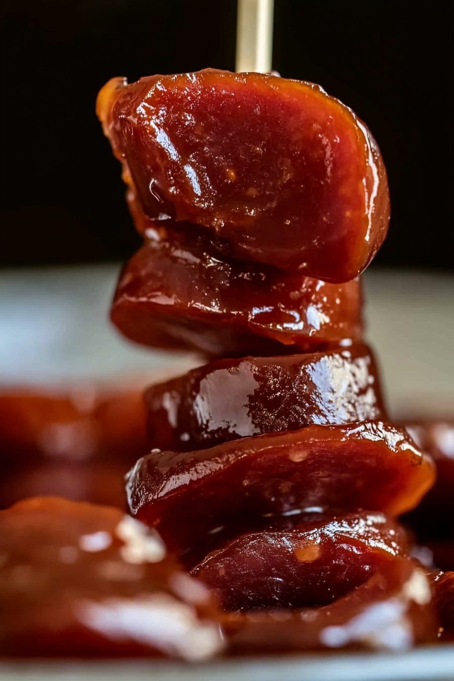 Slow Cooker Bourbon Glazed Kielbasa Recipe