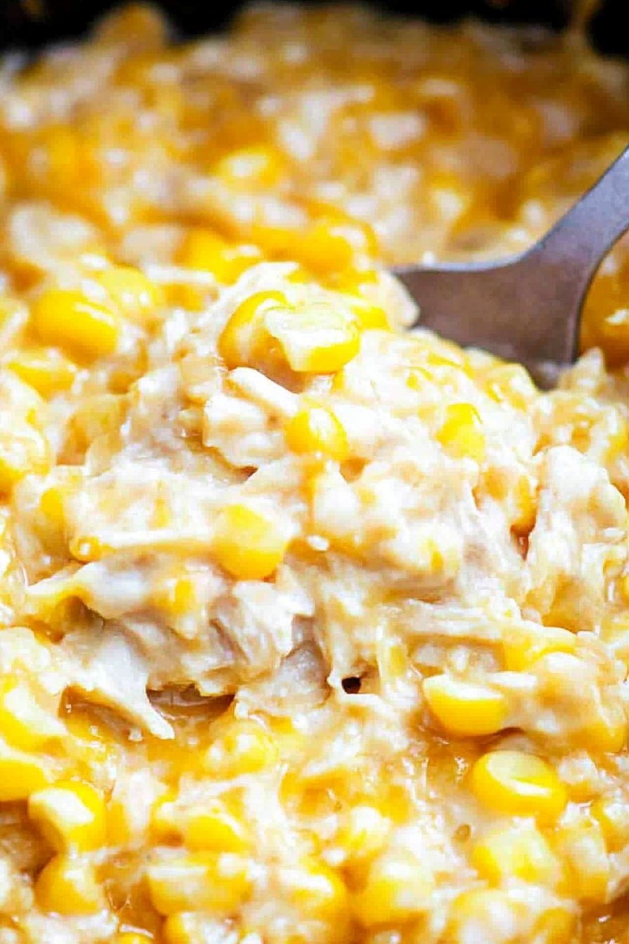 Slow Cooker Corn and Chicken Casserole
