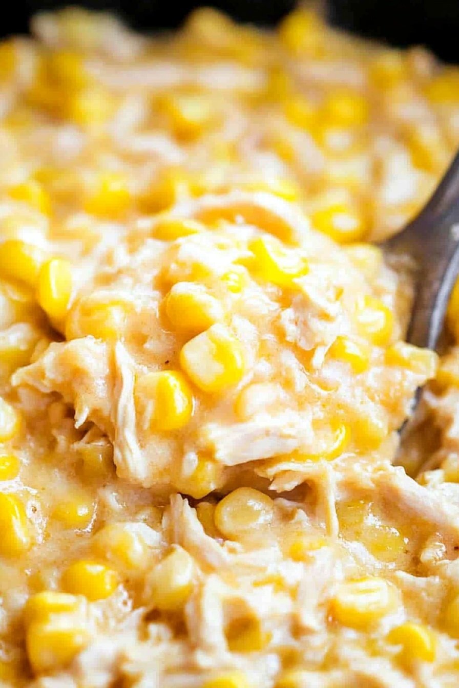 Slow Cooker Corn and Chicken Casserole
