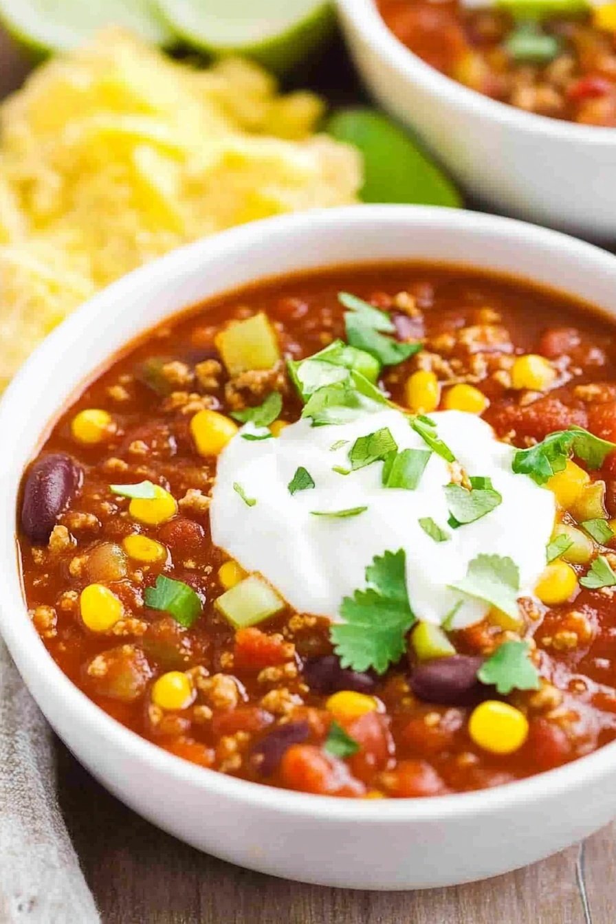 Slow Cooker Turkey Chili Recipe