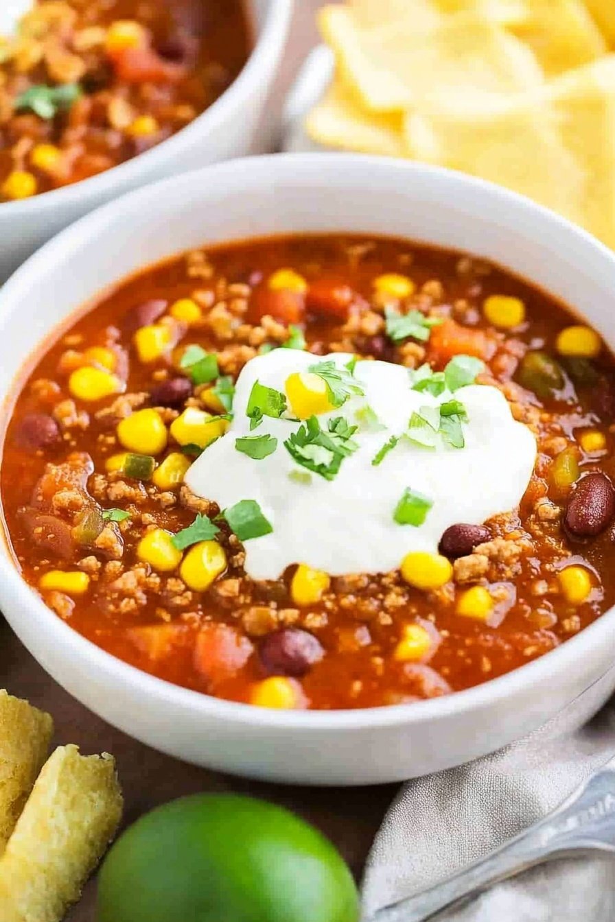 Slow Cooker Turkey Chili Recipe