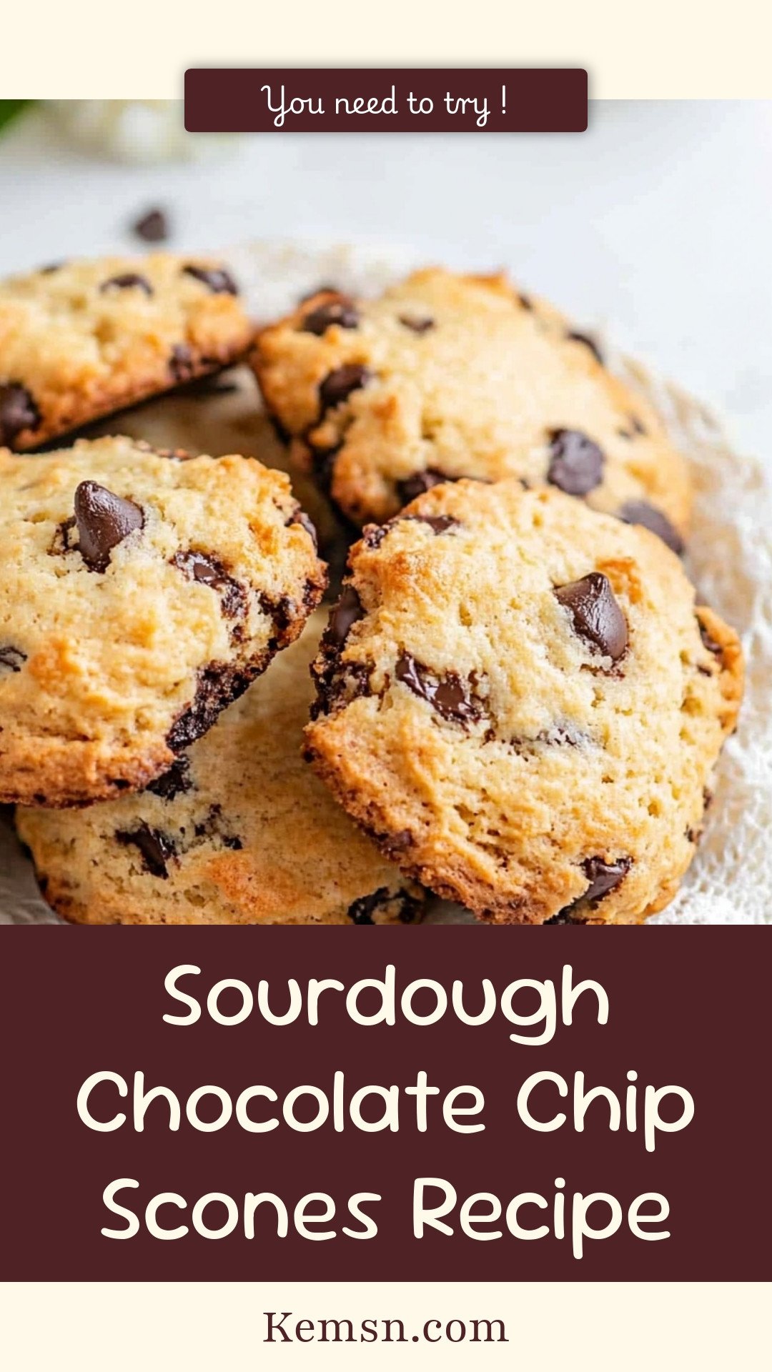 Sourdough Chocolate Chip Scones Recipe