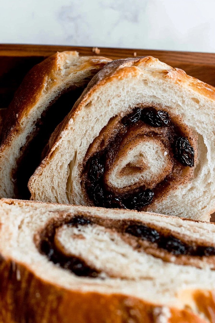 Sourdough Cinnamon Raisin Swirl Bread