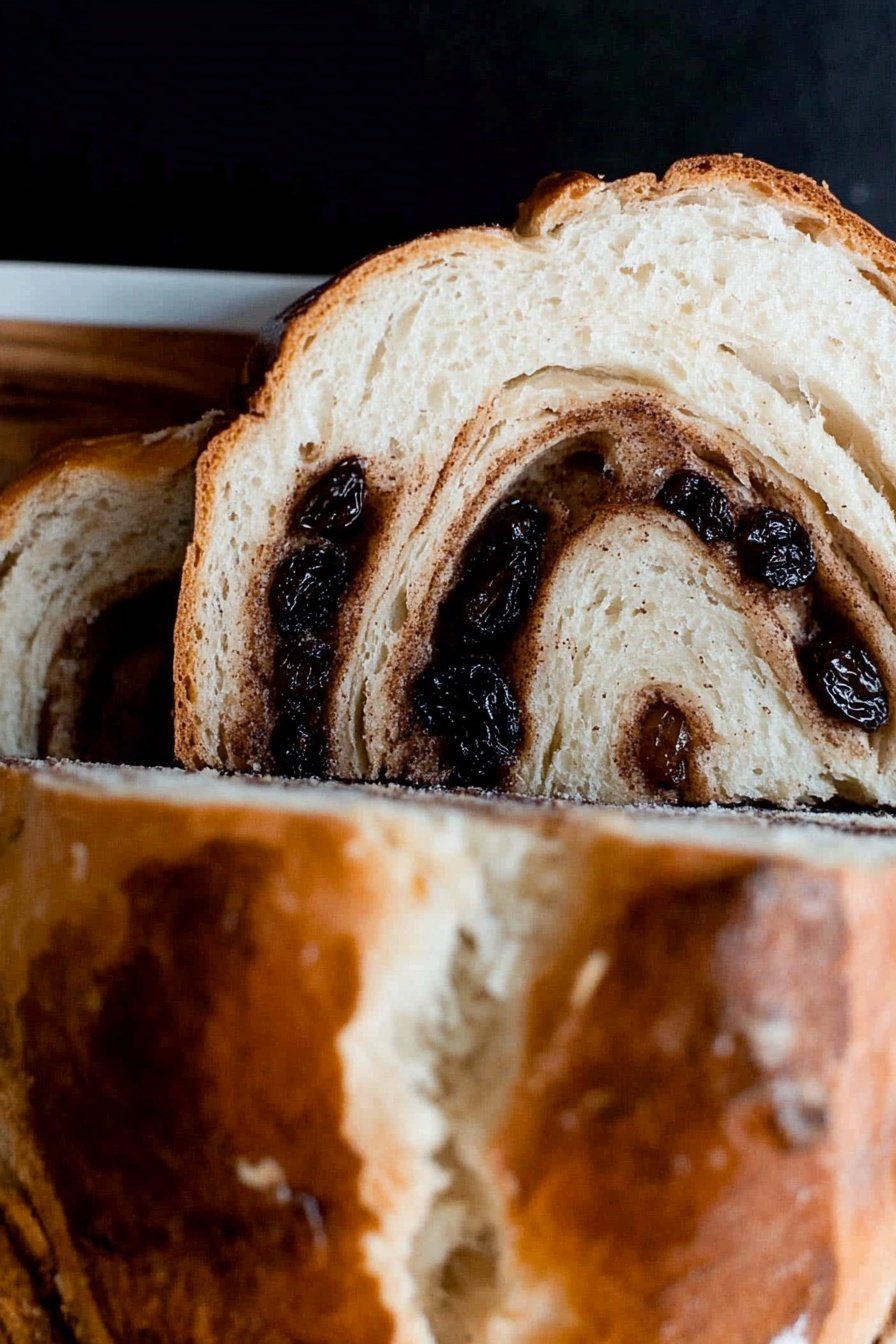 Sourdough Cinnamon Raisin Swirl Bread