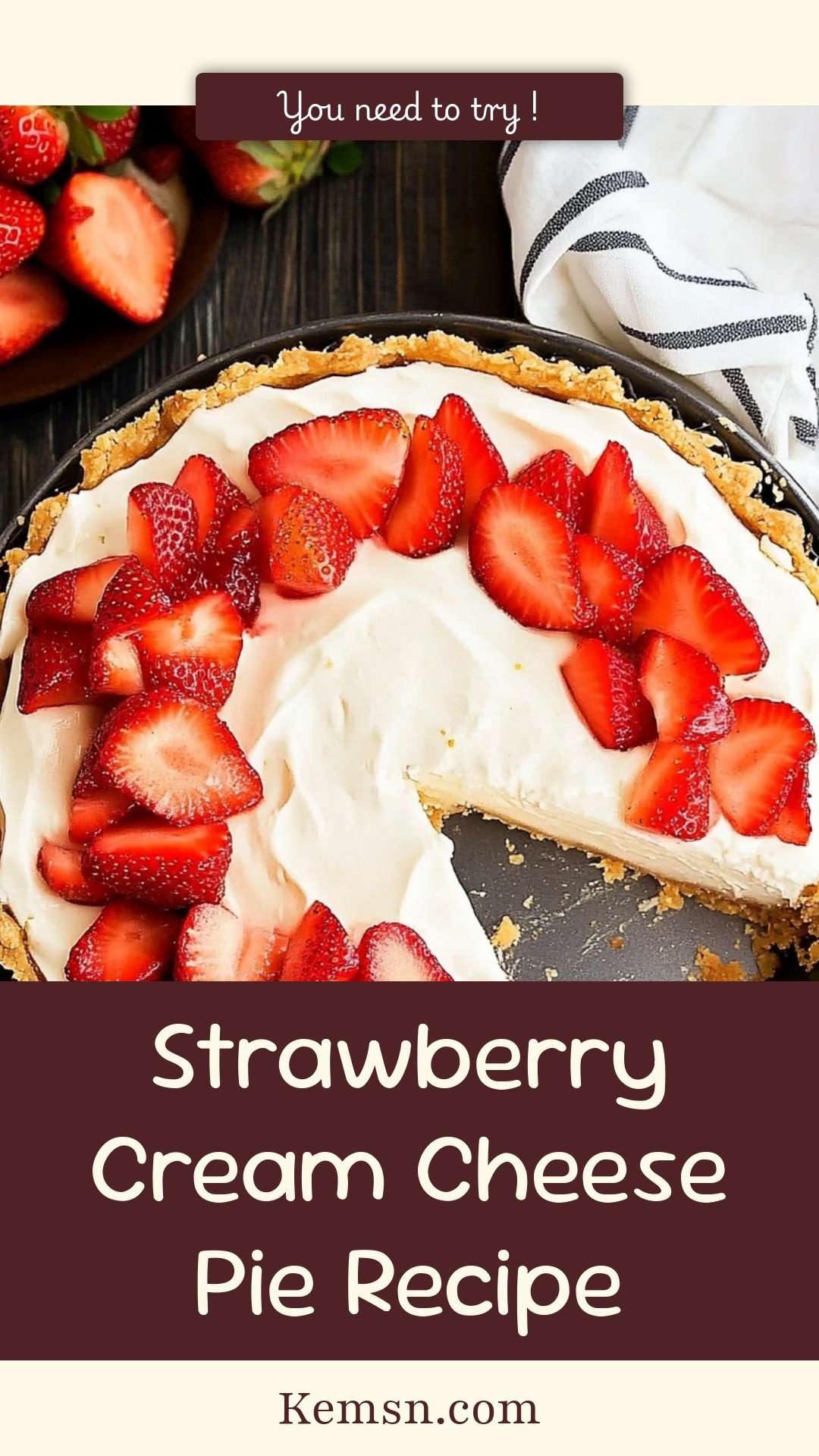 Strawberry Cream Cheese Pie Recipe