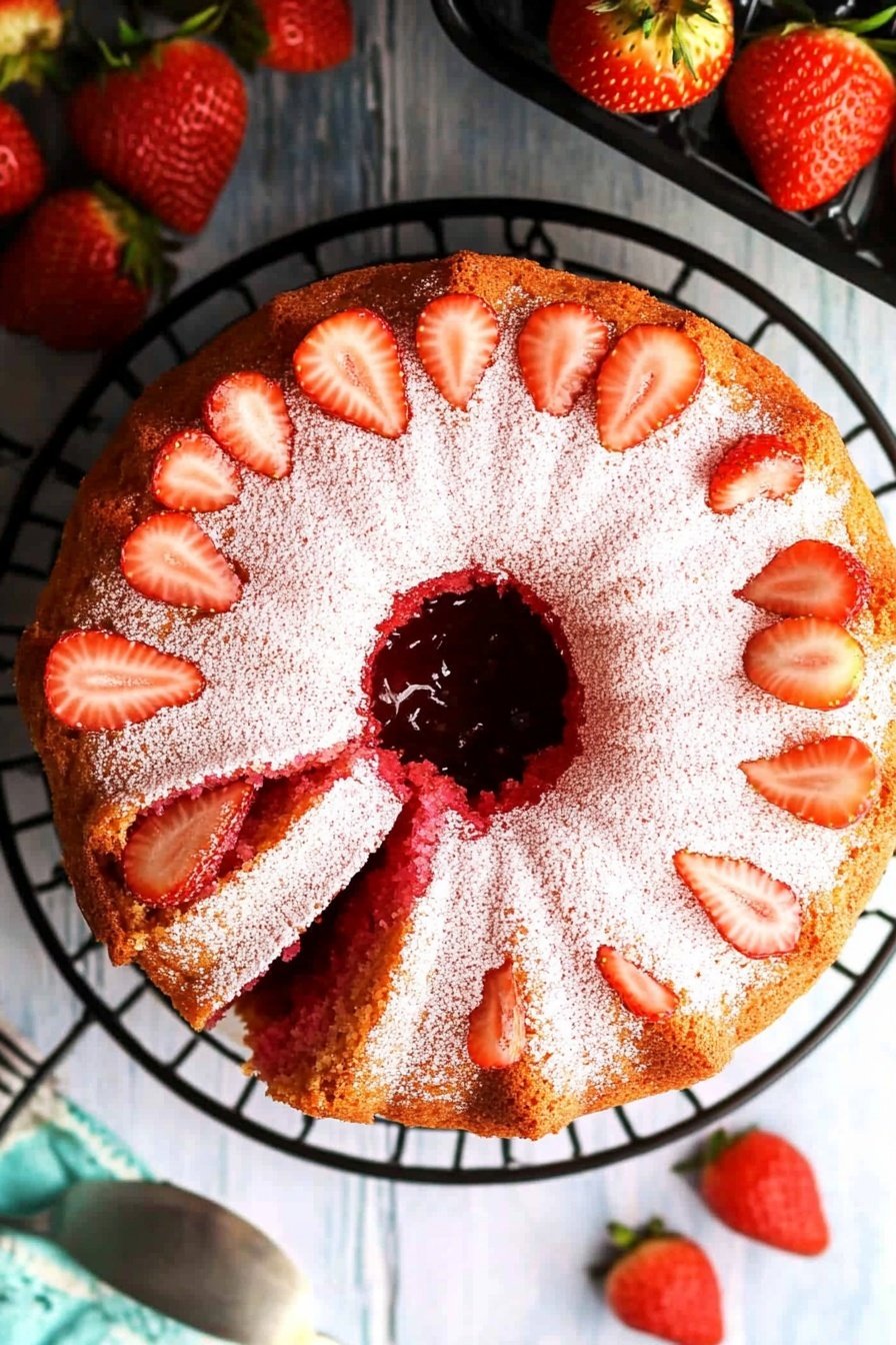 Strawberry Jam Pound Cake Recipe