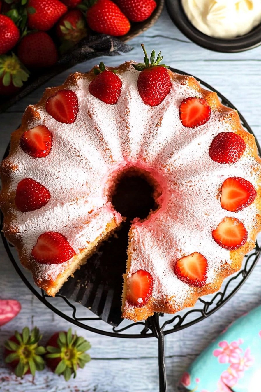 Strawberry Jam Pound Cake Recipe