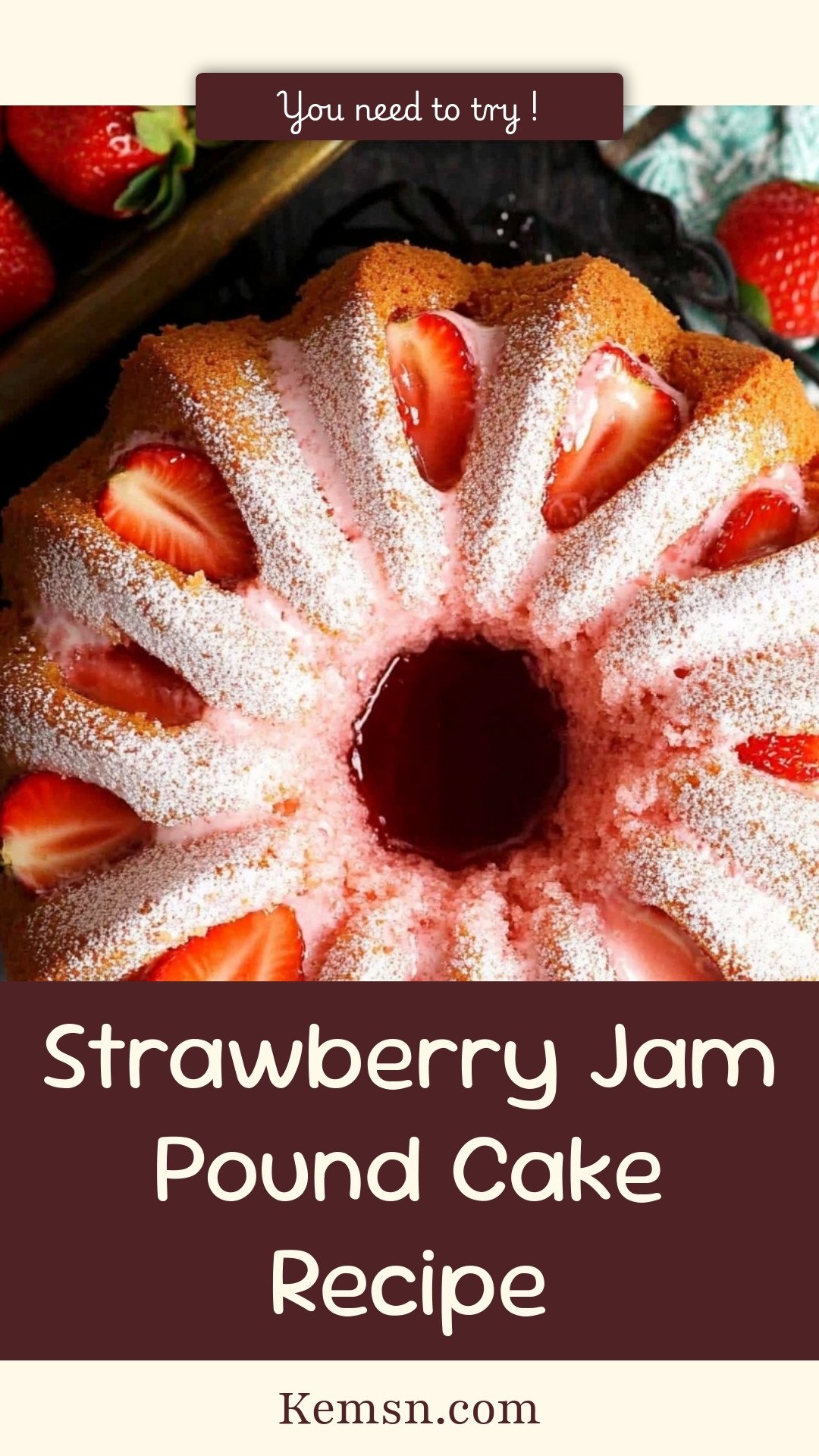Strawberry Jam Pound Cake Recipe