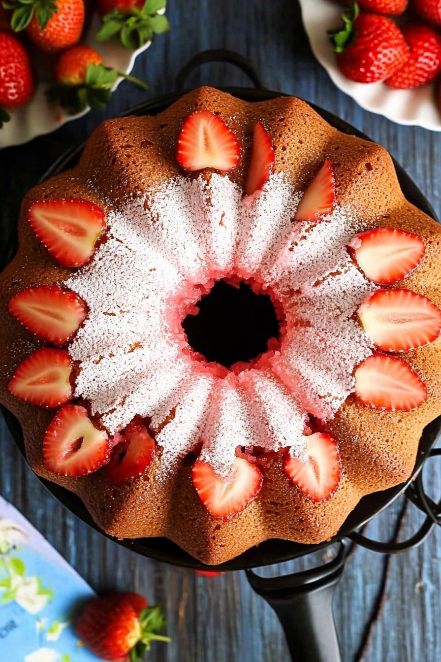 Strawberry Jam Pound Cake Recipe