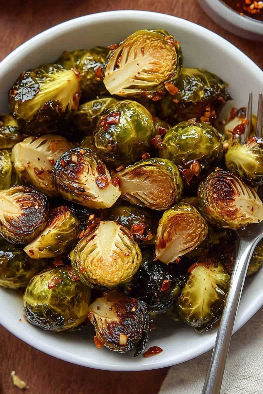 Sweet Sriracha Brussels Sprouts Recipe